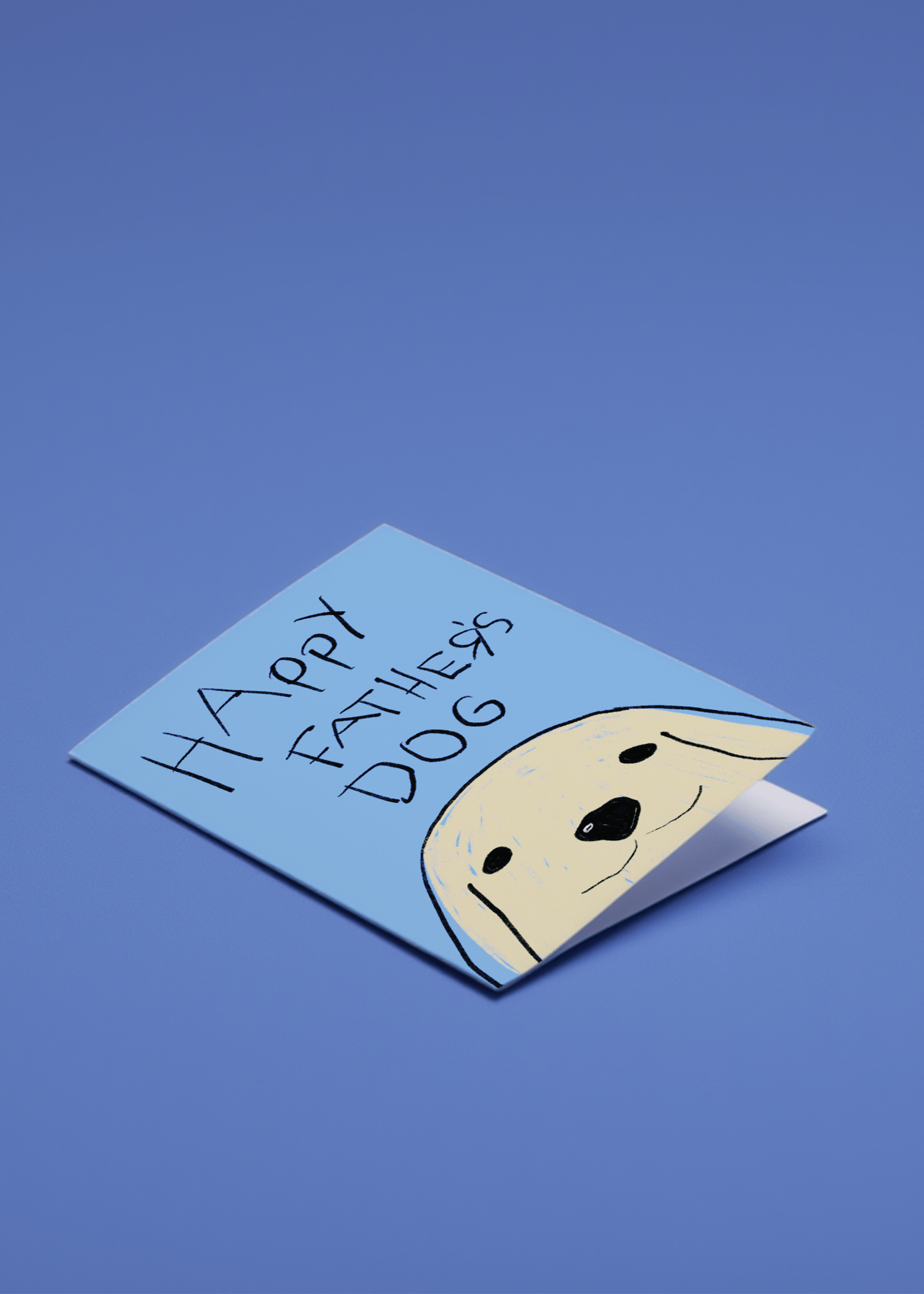 Happy Father's Dog Card mockup 1