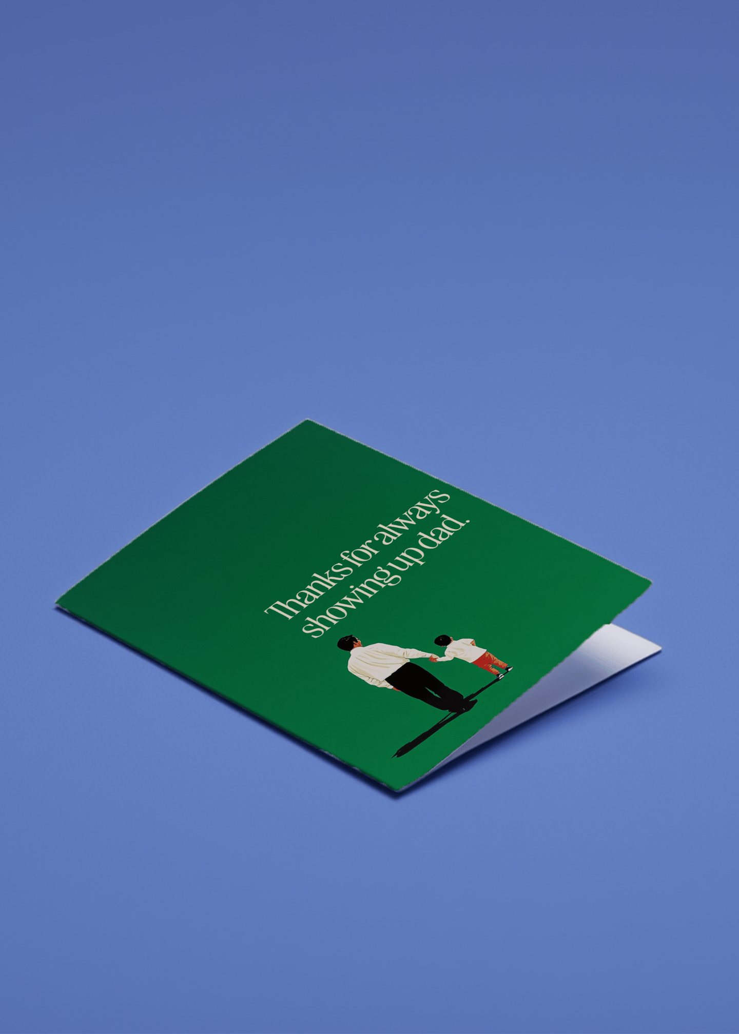 Thanks for Always Showing Up Dad Card mockup 1