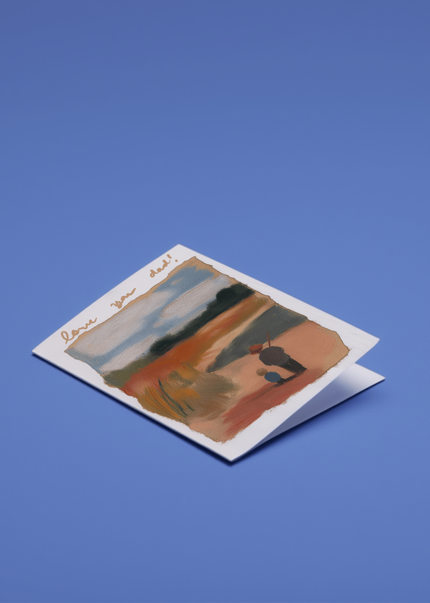 Love You Dad Fishing Card mockup 1