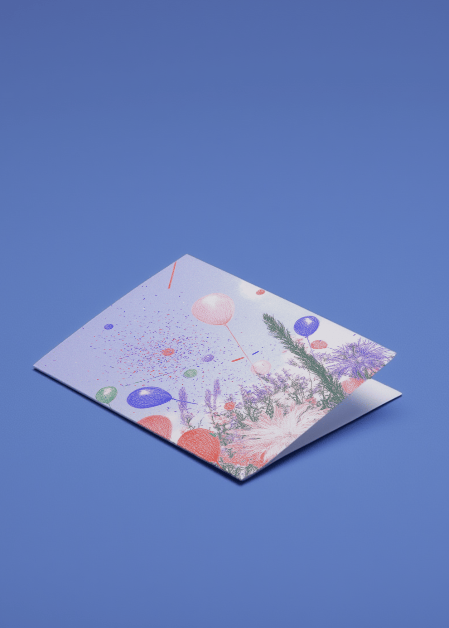 Balloon Bloom Graduation Card mockup 1