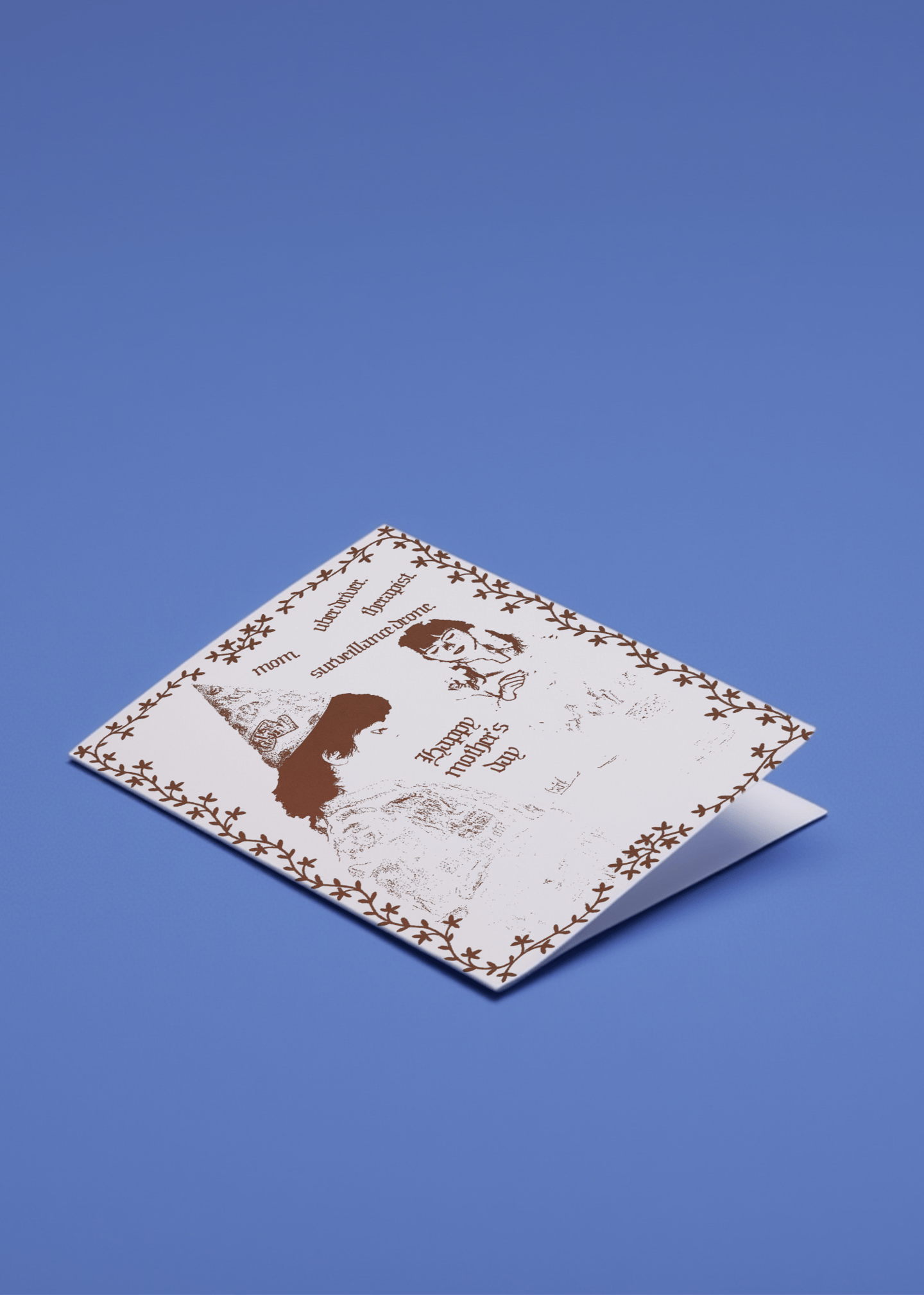 Mom Uber Driver Therapist Drone Card mockup 1
