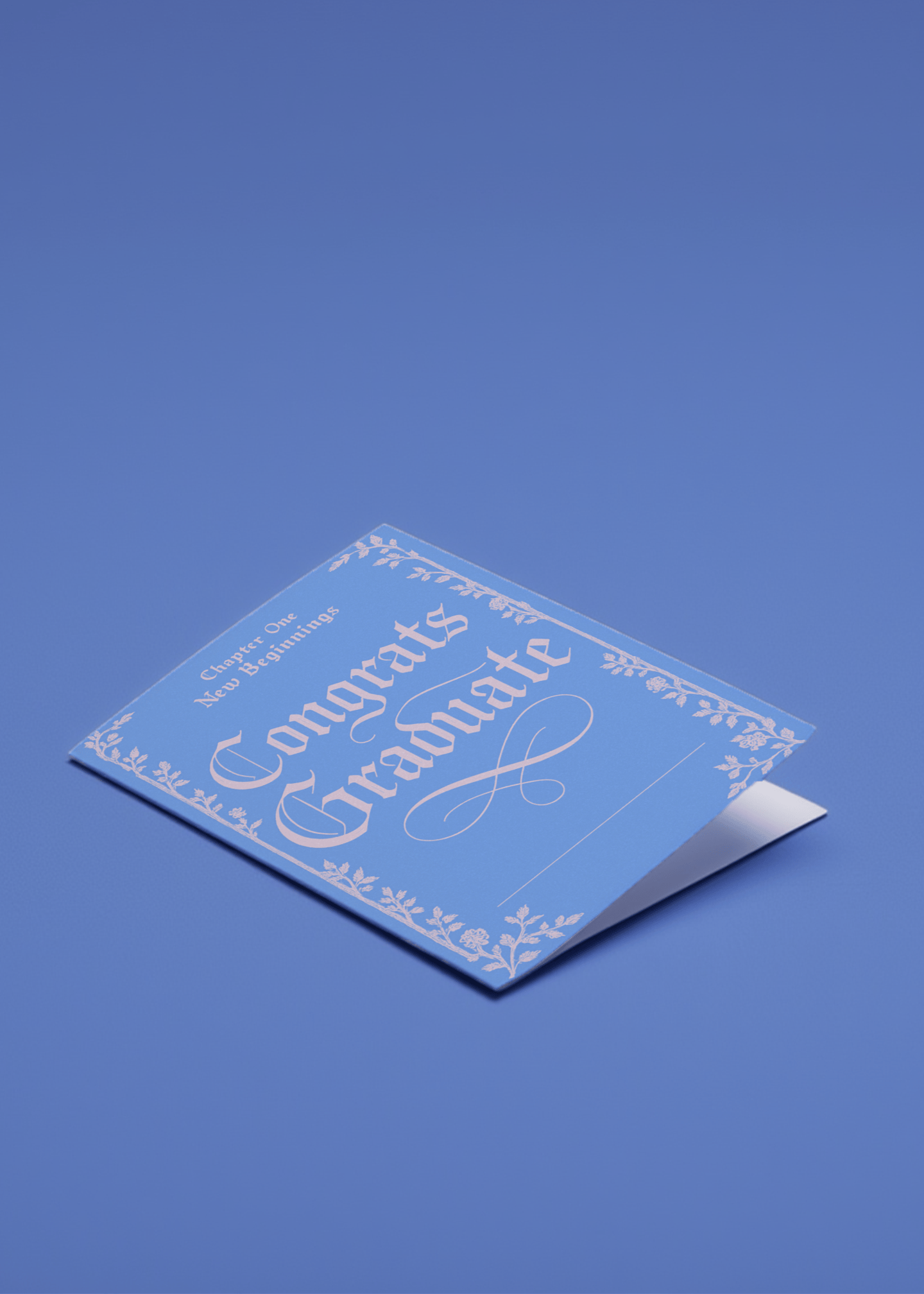 Chapter One New Beginnings Graduation Card mockup 1