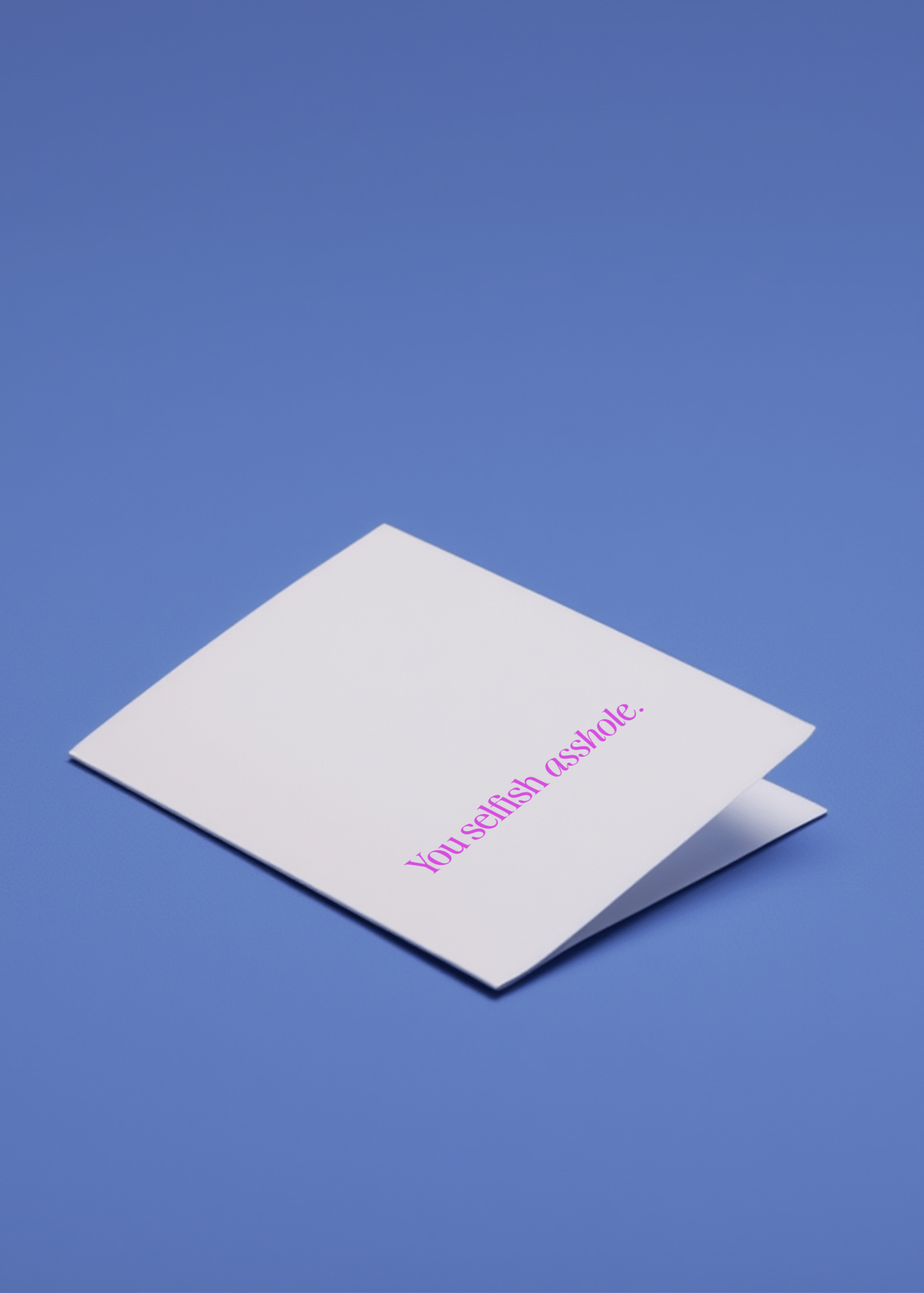 You Selfish Asshole mockup 1