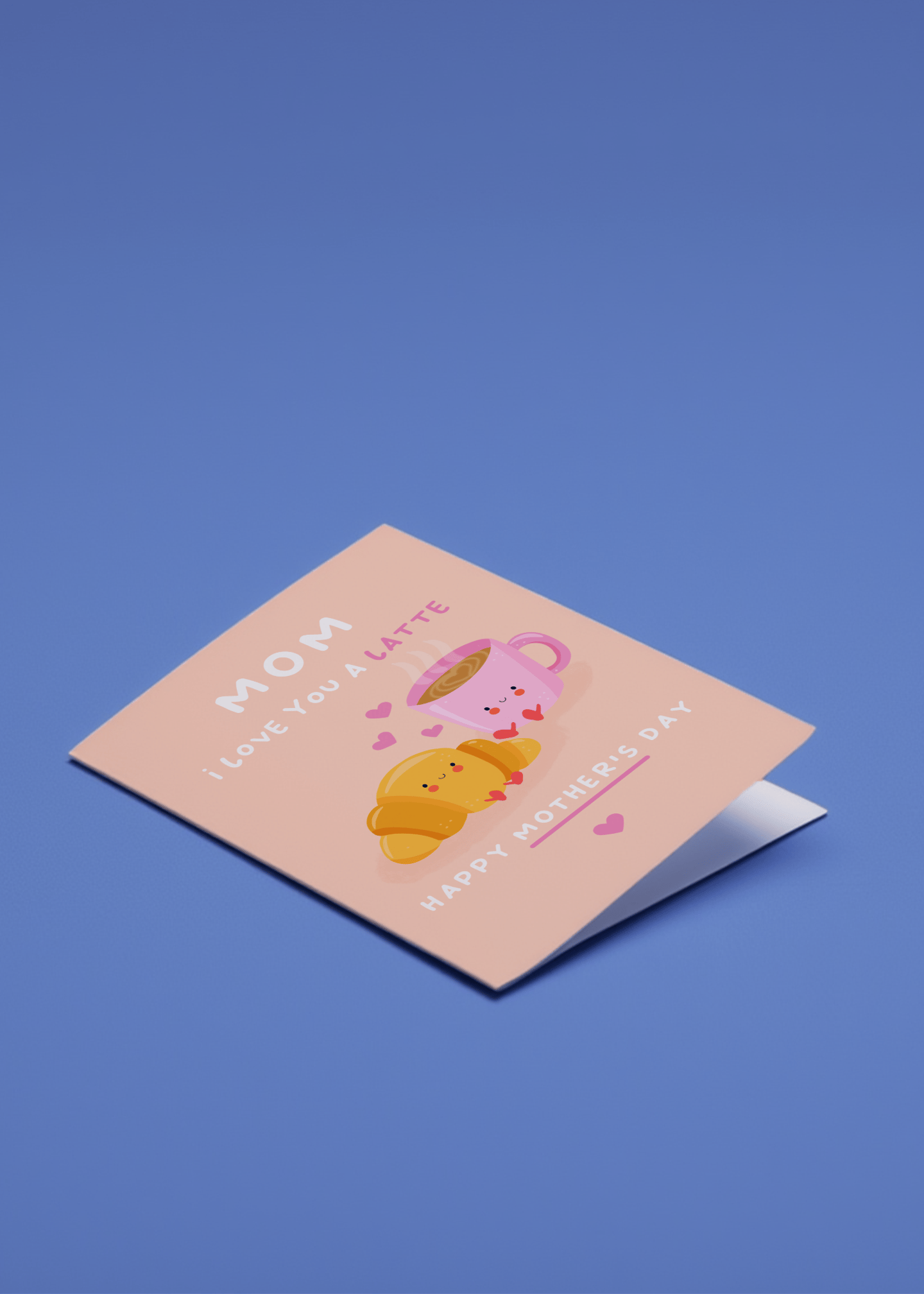 Love You a Latte Mom Card mockup 1