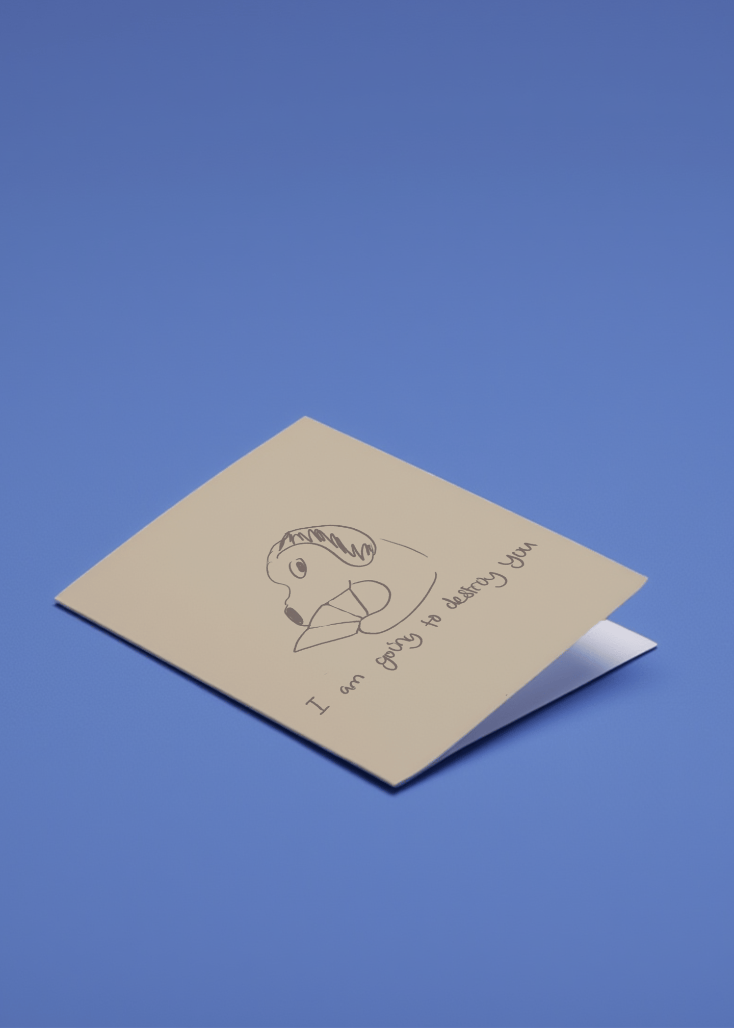 I Am Going to Destroy You (With Love) Card mockup 1