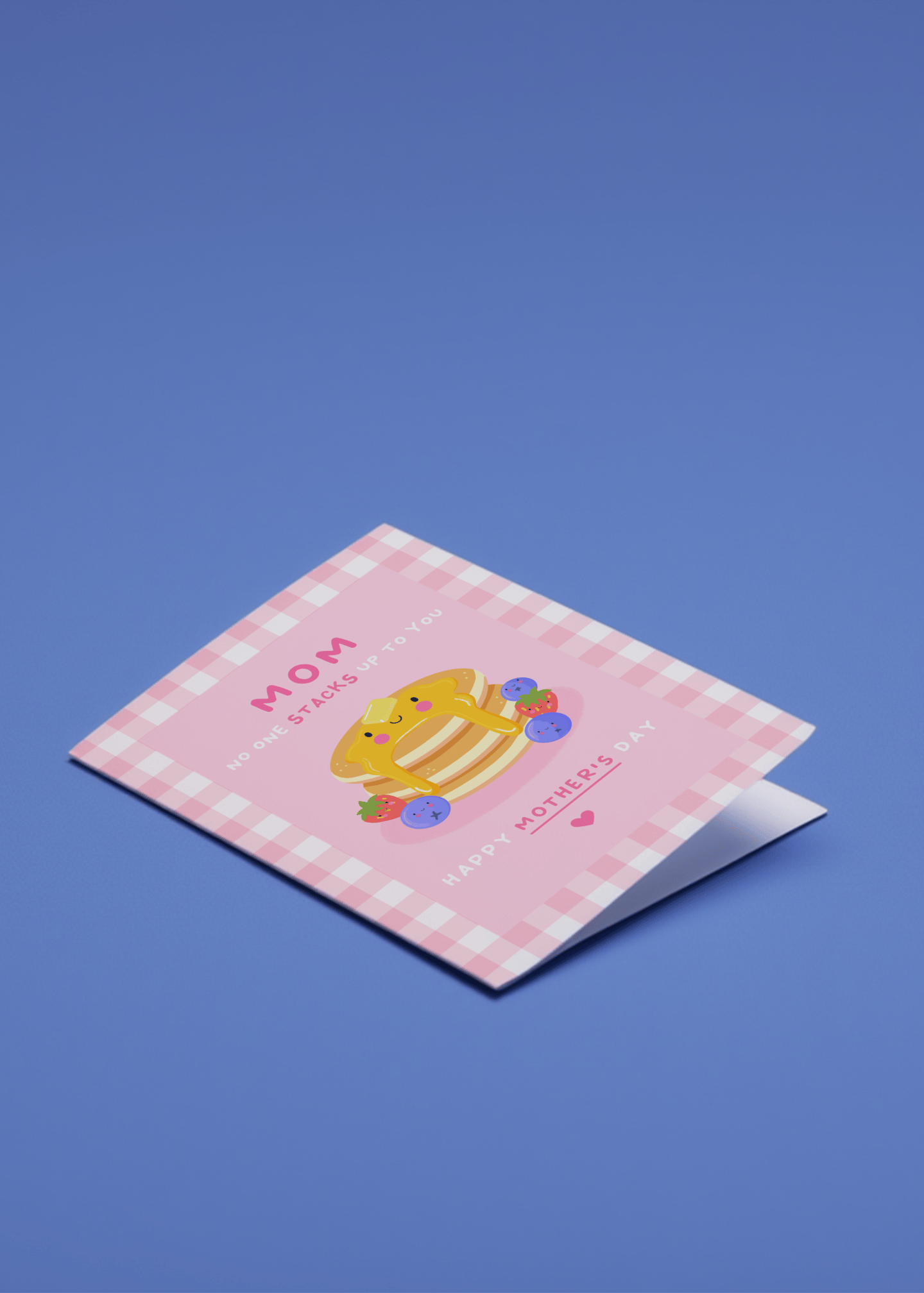 Stacks Up Cute Pancake Mom Card mockup 1