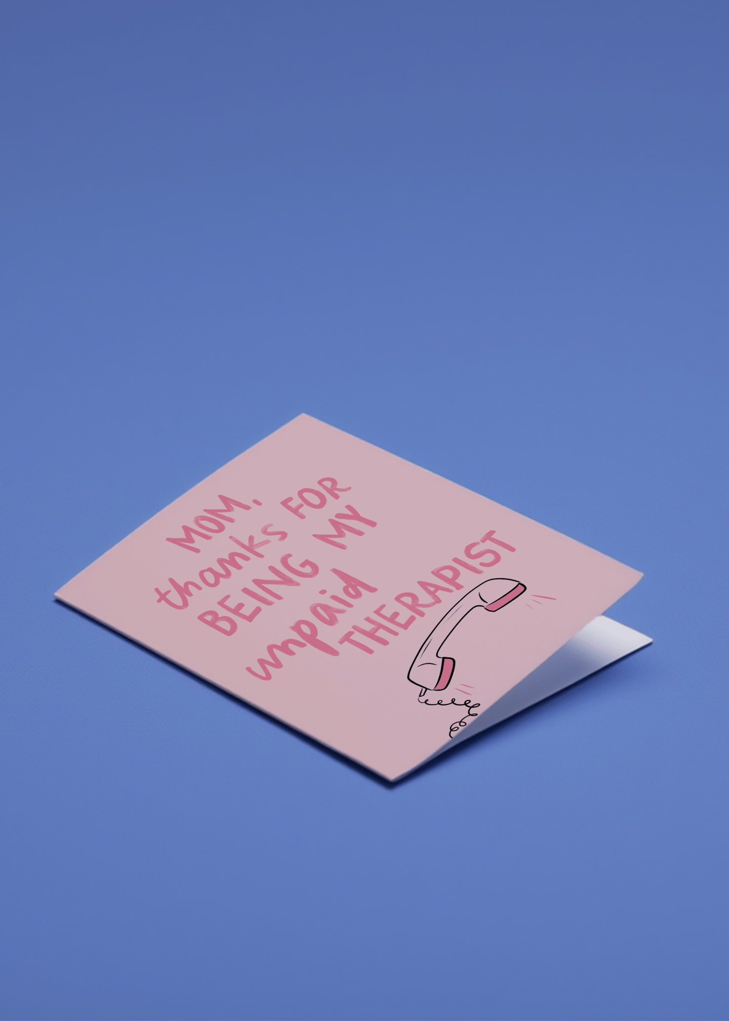 Unpaid Therapist Mom Card mockup 1