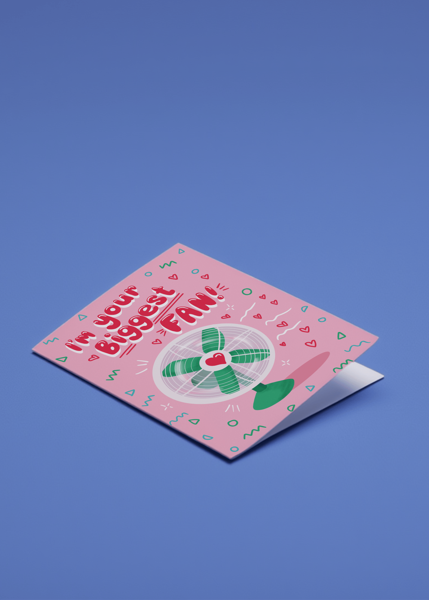 Biggest Fan Valentine's Card mockup 1