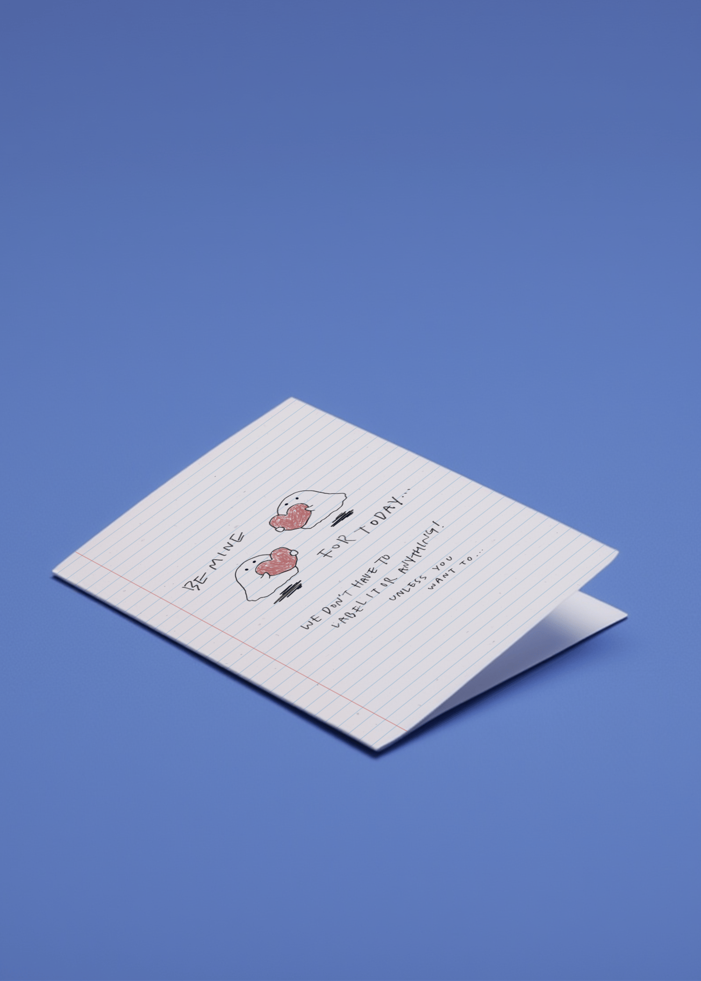 Be Mine Ghost Card mockup 1