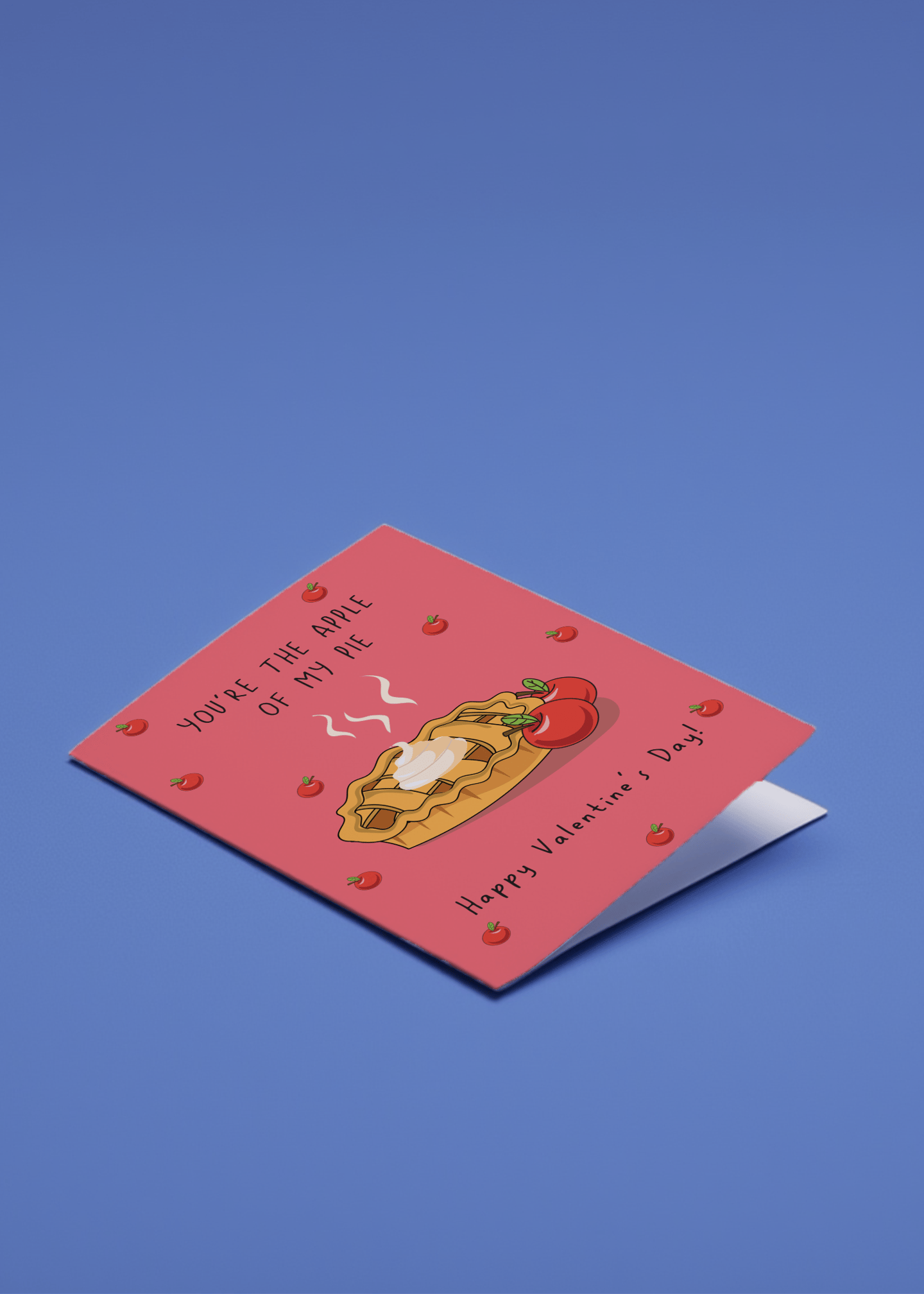 Apple of My Pie Valentine's Day Card mockup 1