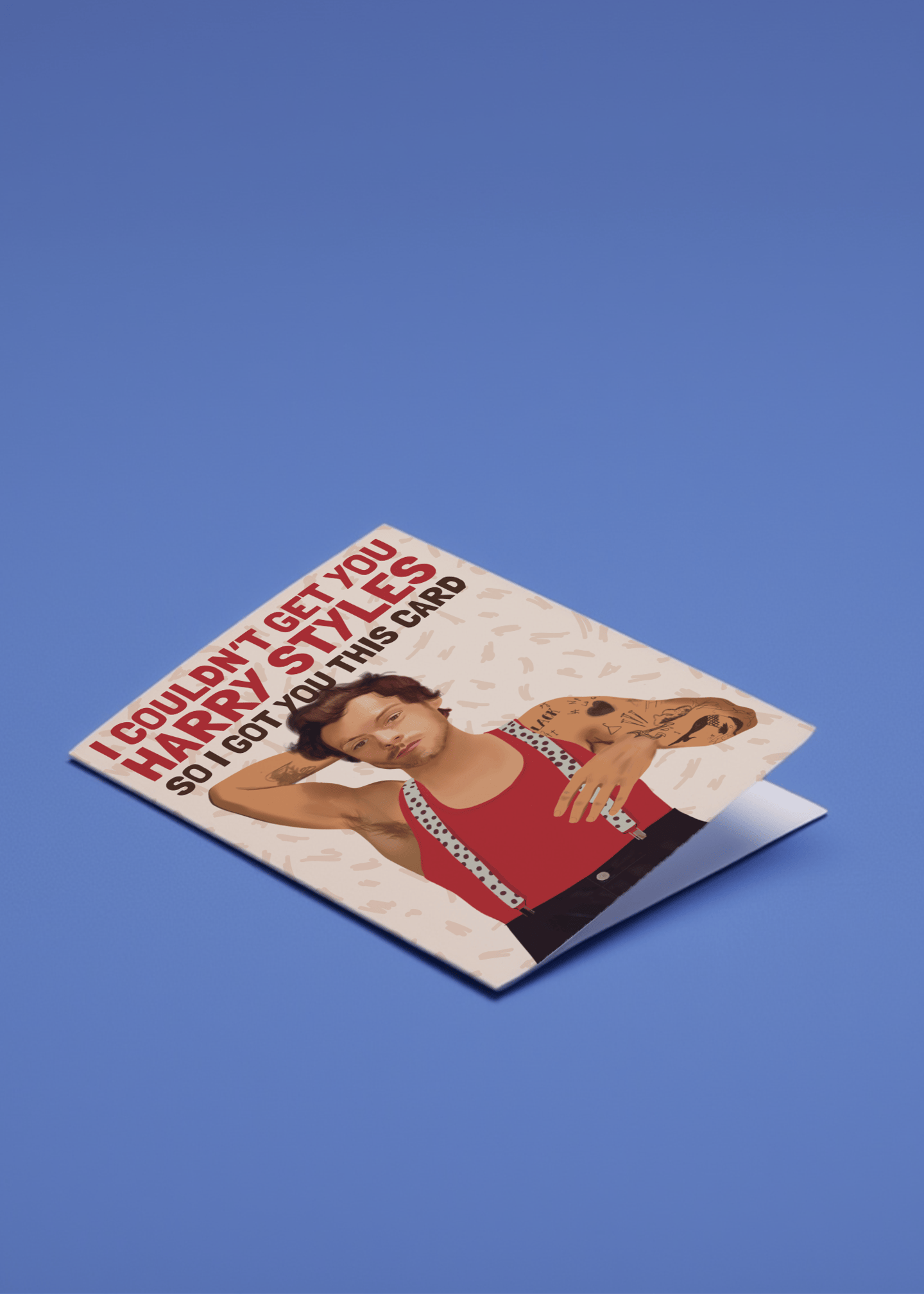 Harry Styles Birthday Humor Card mockup 1