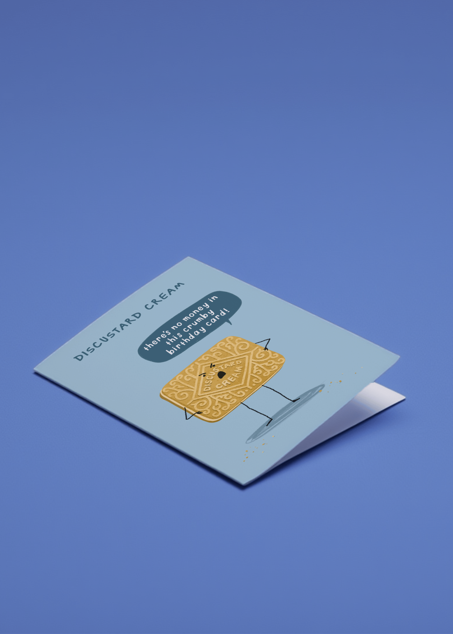 Discustard Cream Crumby Birthday Card mockup 1