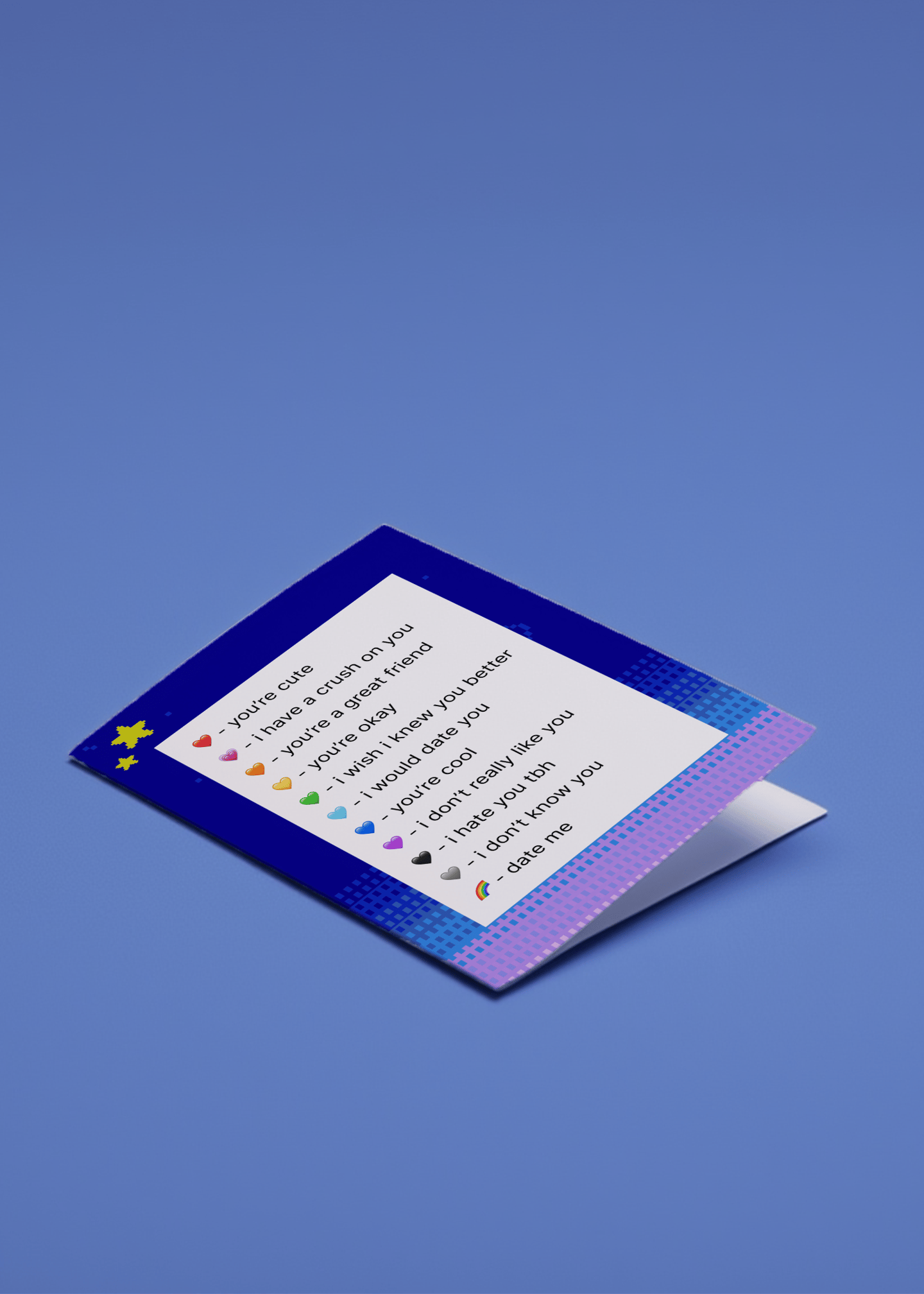 Emoji Love Rating Card mockup 1