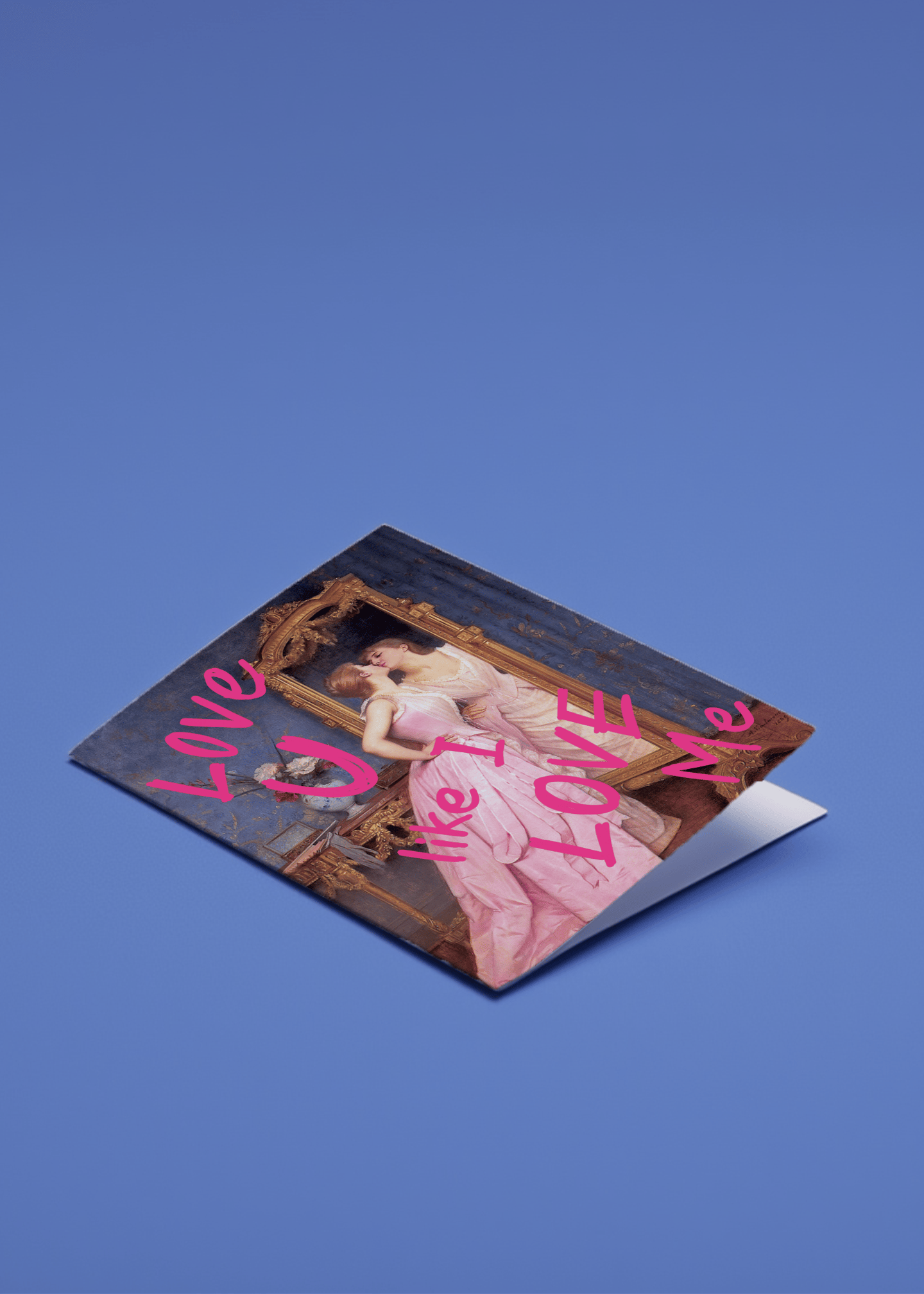 Love U Like I Love Me Card mockup 1