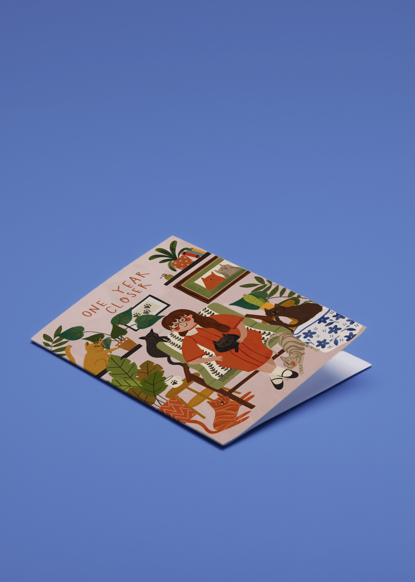 One Year Closer Card mockup 1