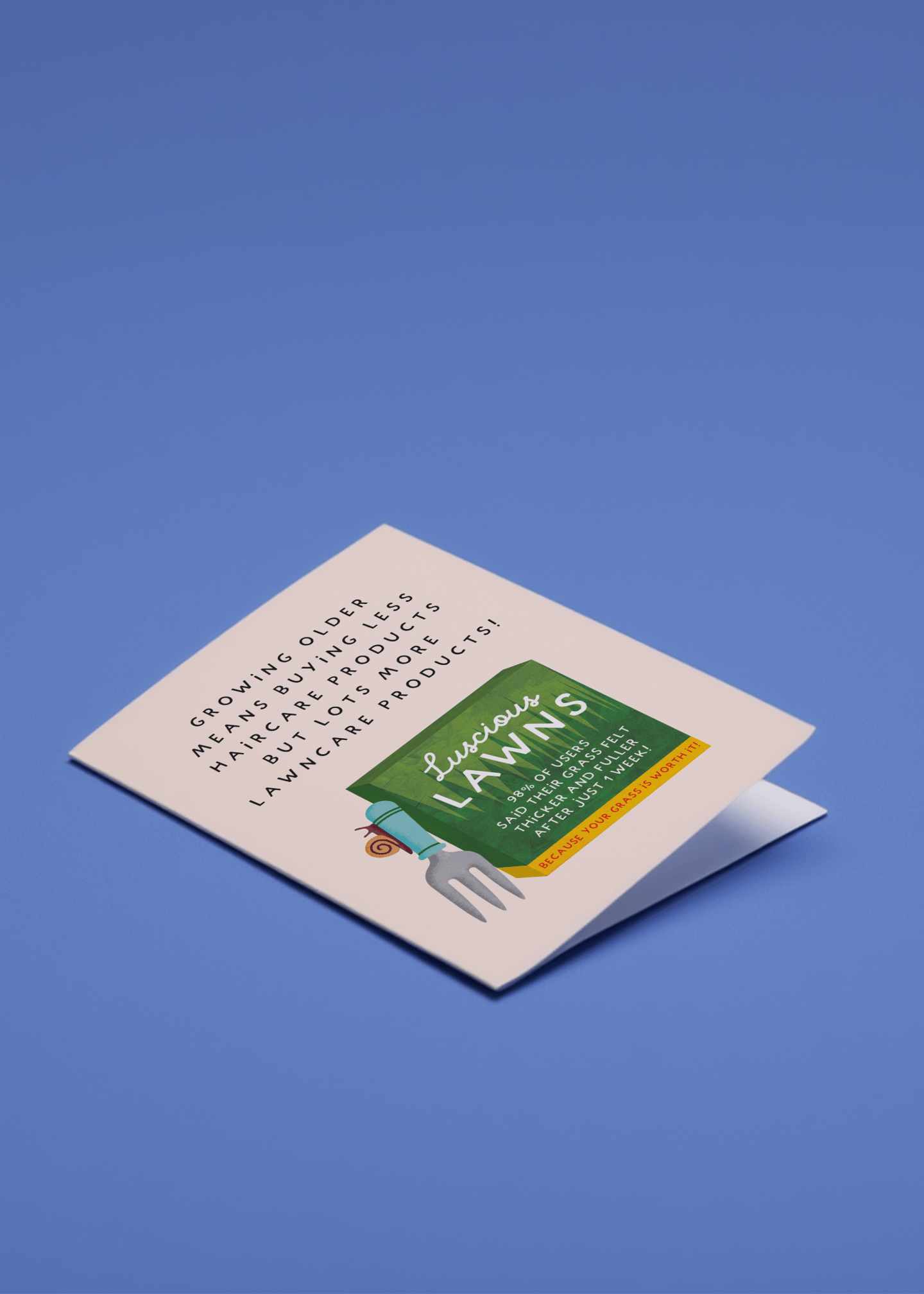 Growing Older Lawncare Card mockup 1