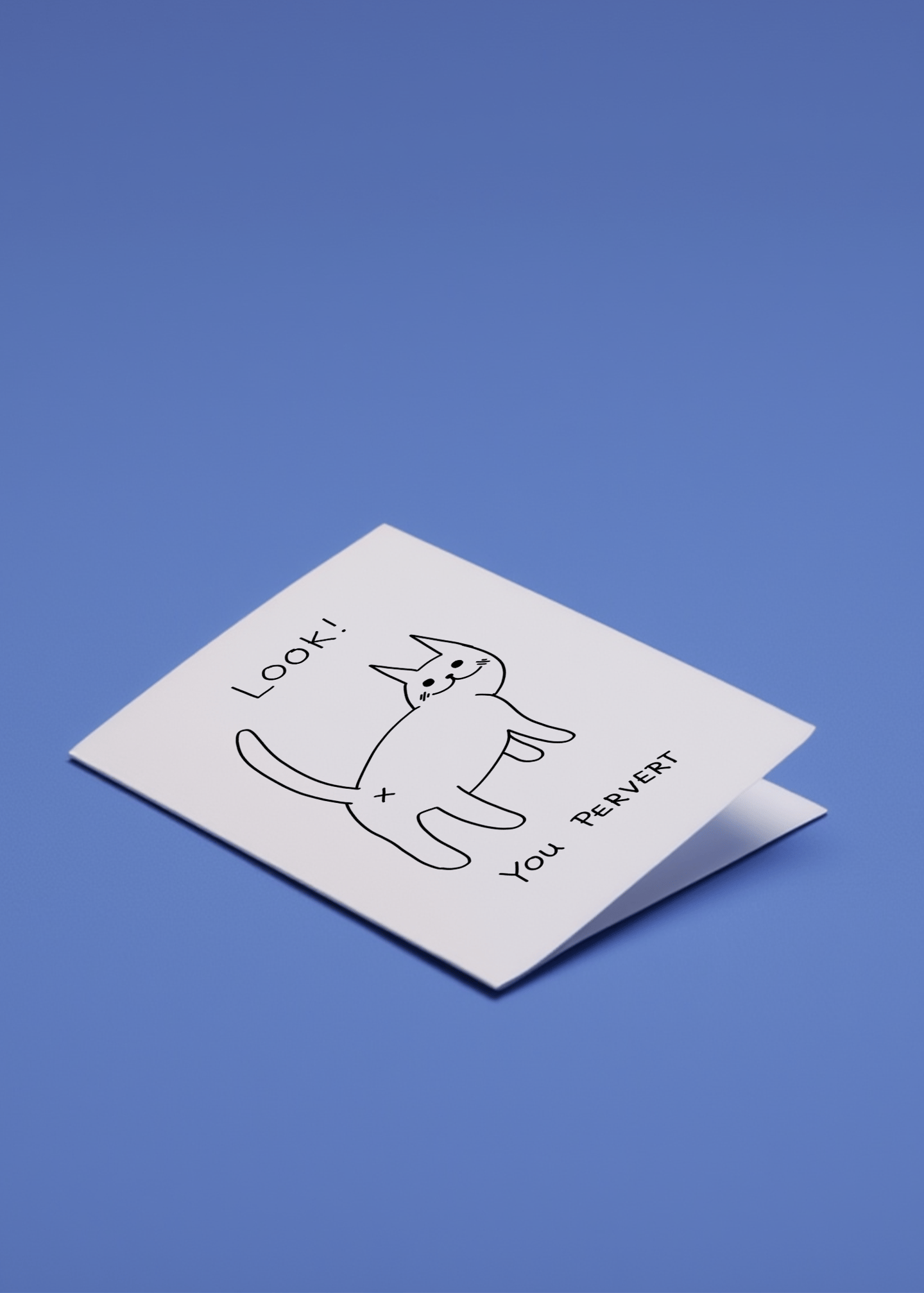 Look You Pervert Cat mockup 1