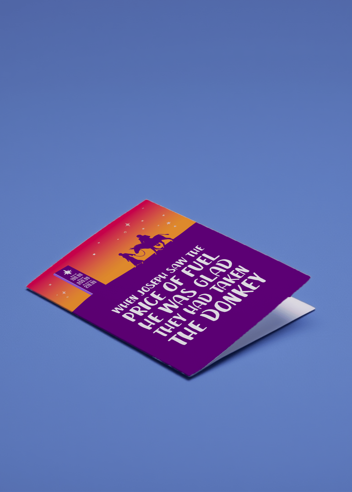 Joseph and the Donkey Christmas Fuel mockup 1