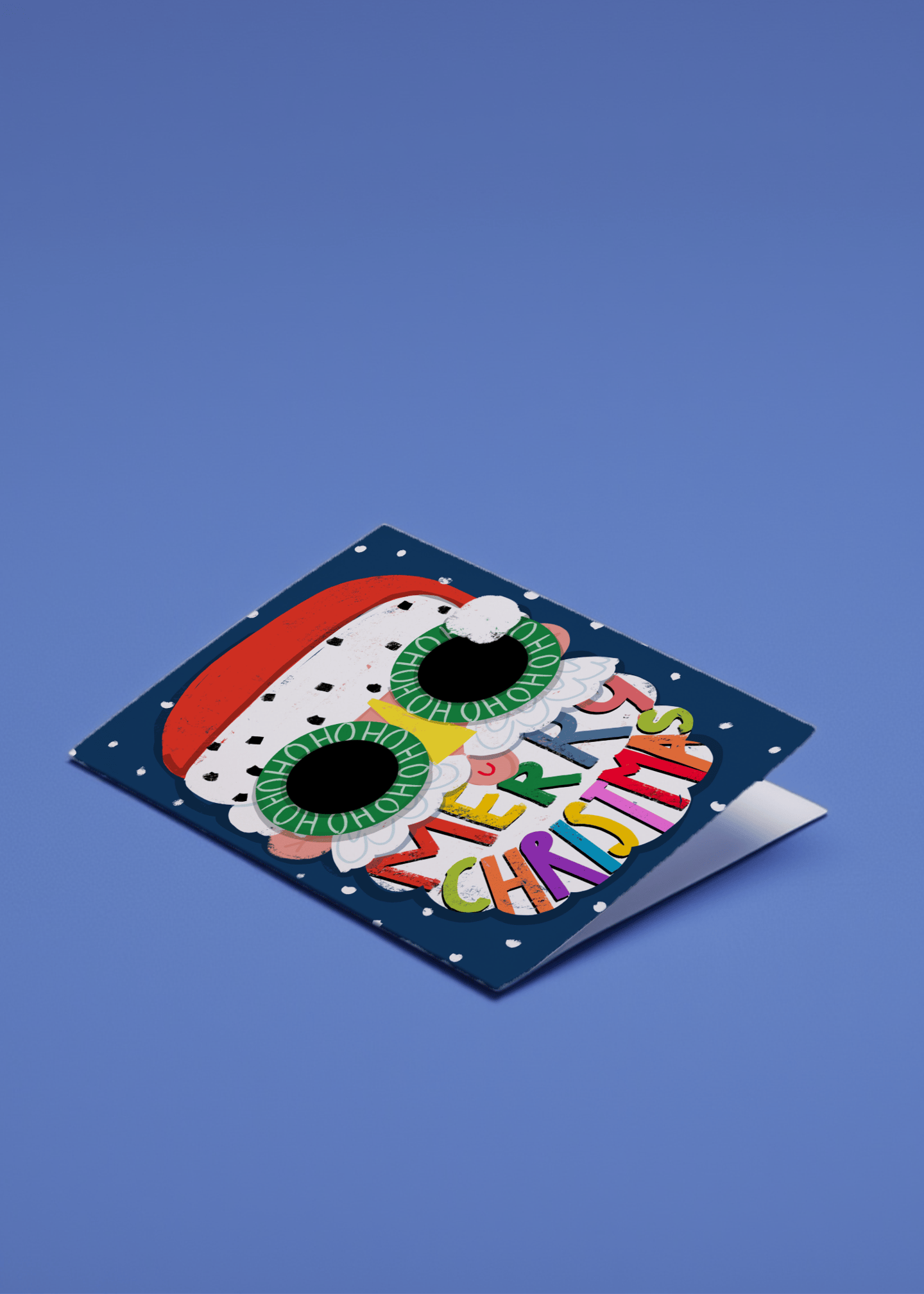 Retro Santa Glasses Christmas mockup 1