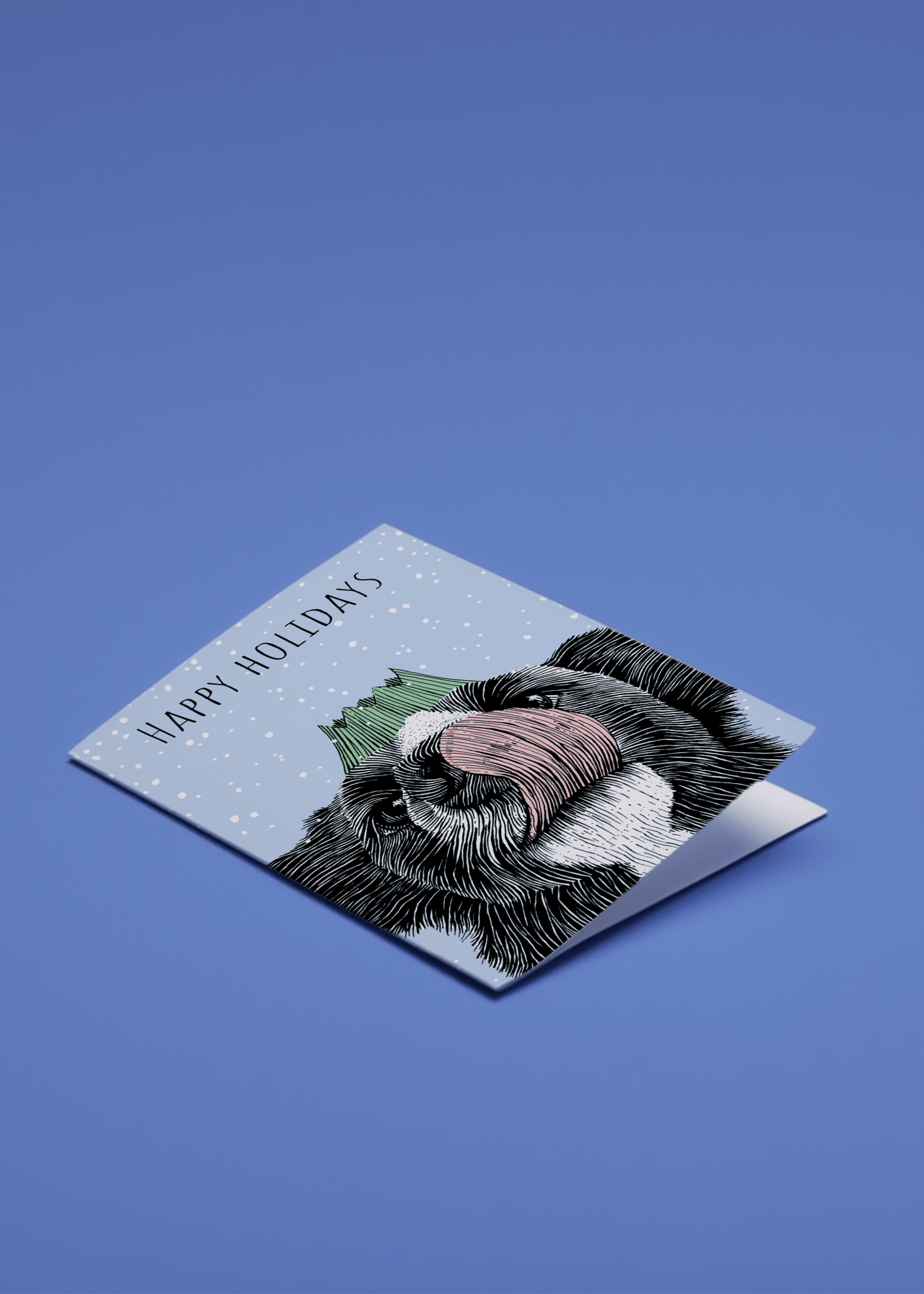 Snowy Pooch Holiday mockup 1