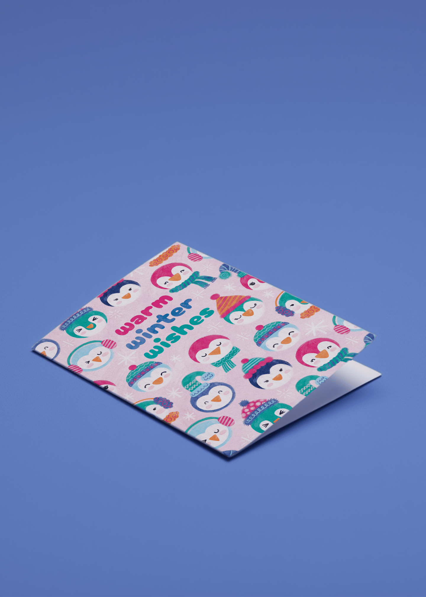 Warm Winter Wishes Penguins mockup 1