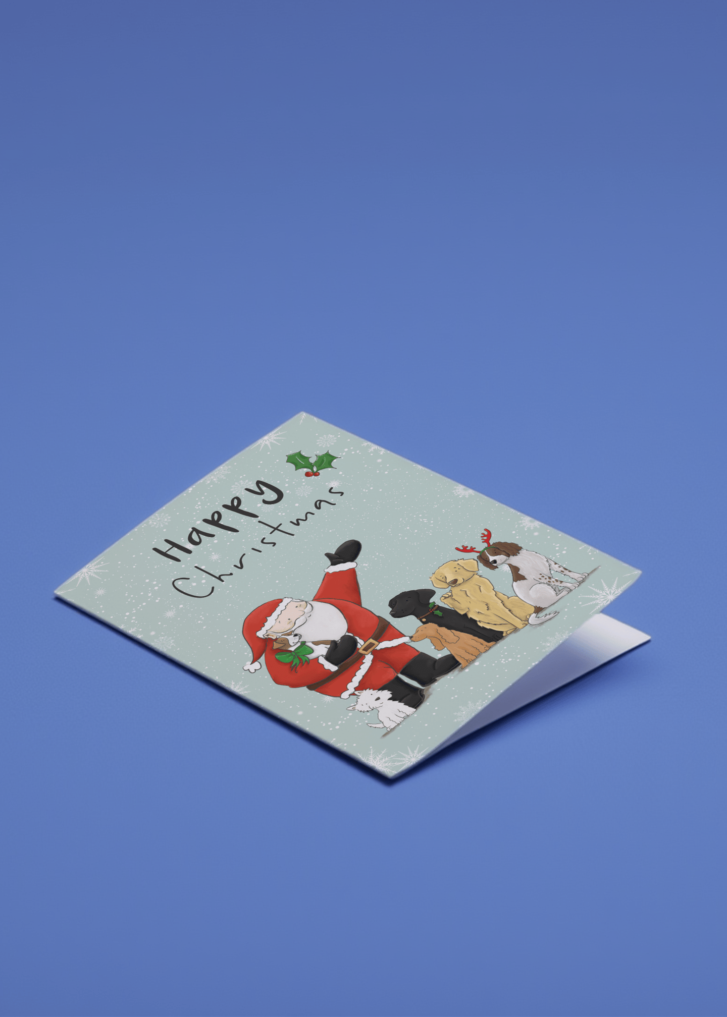 Happy Christmas - Santa And Pets mockup 1