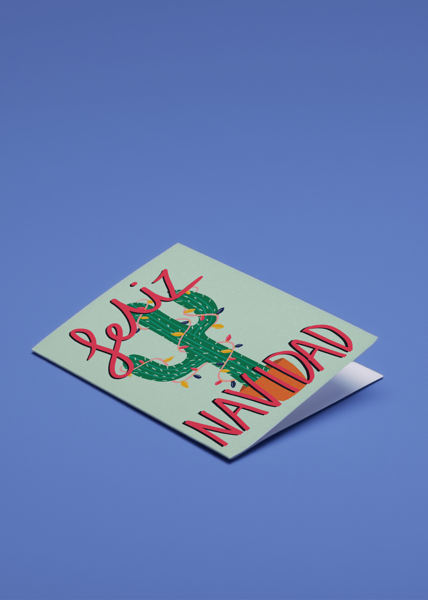 Feliz Navidad Cactus mockup 1