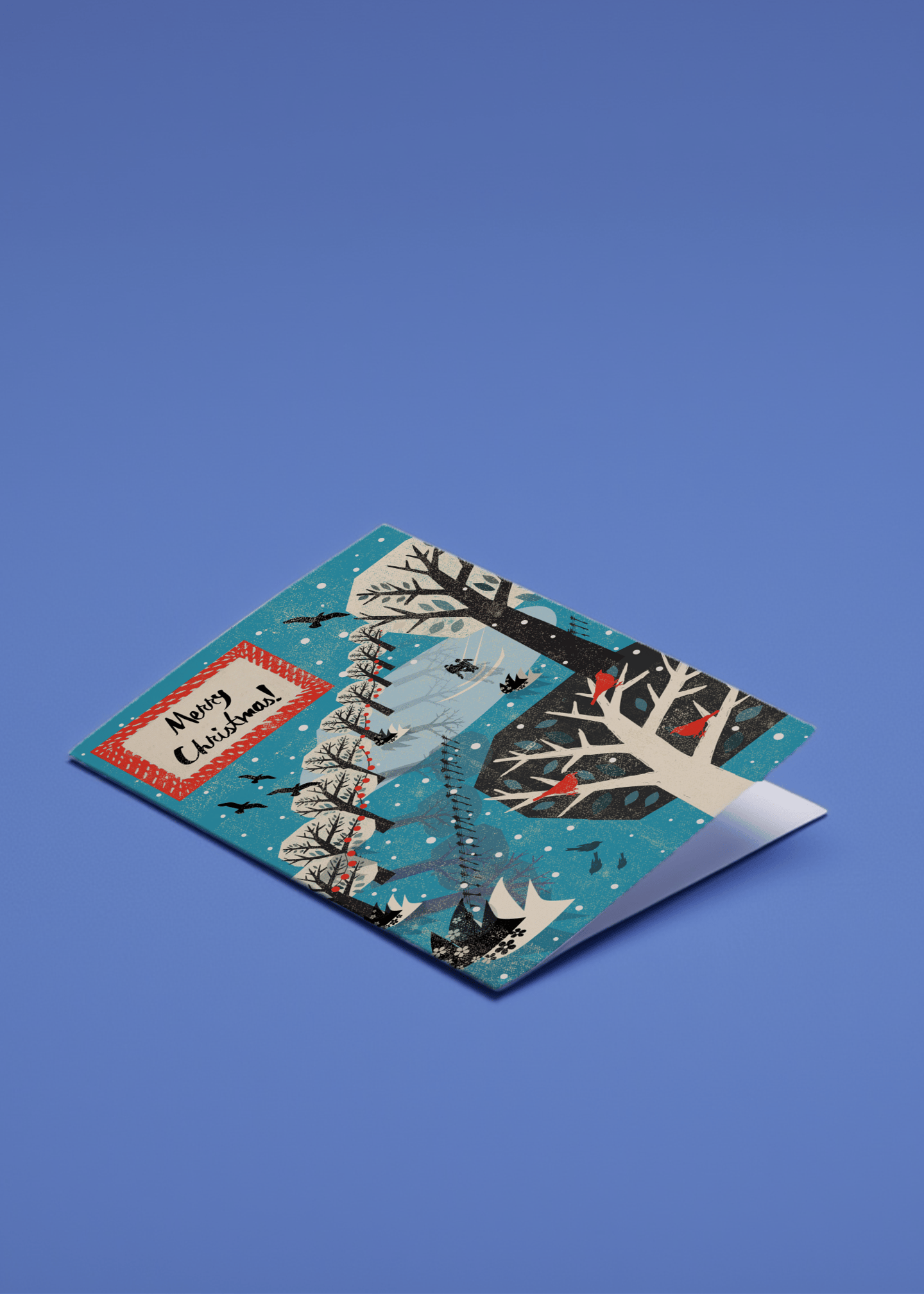 Merry Christmas - Winter Park Scene mockup 1