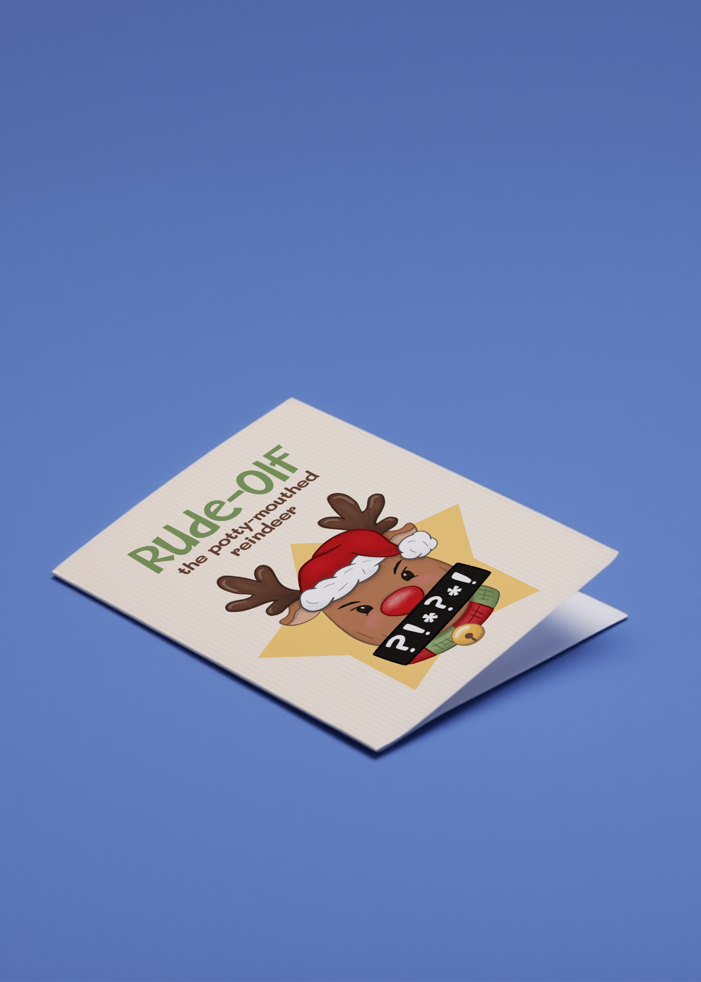 Rude-Olf the Potty-Mouthed Reindeer mockup 1