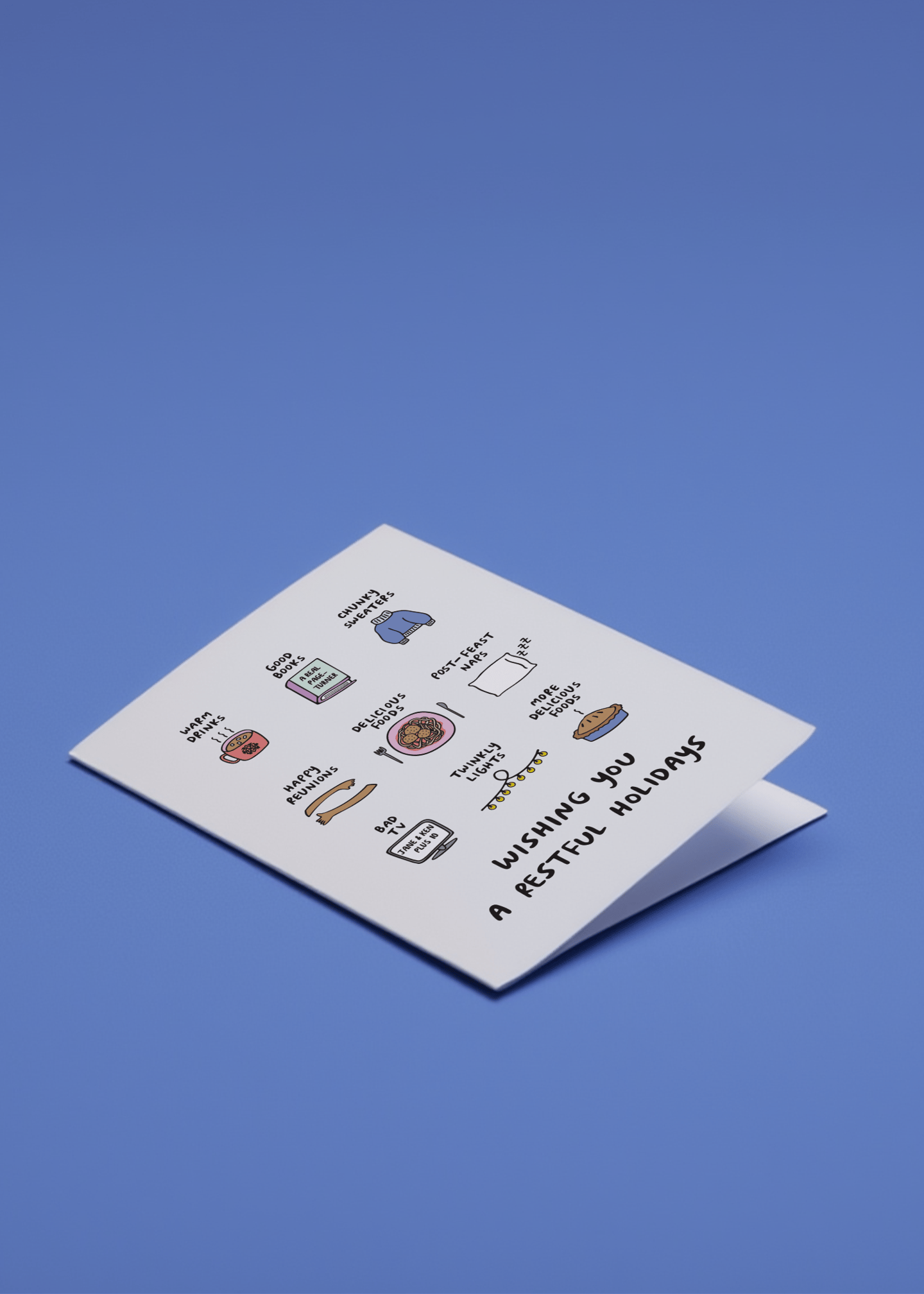 Wishing You a Restful Holidays mockup 1
