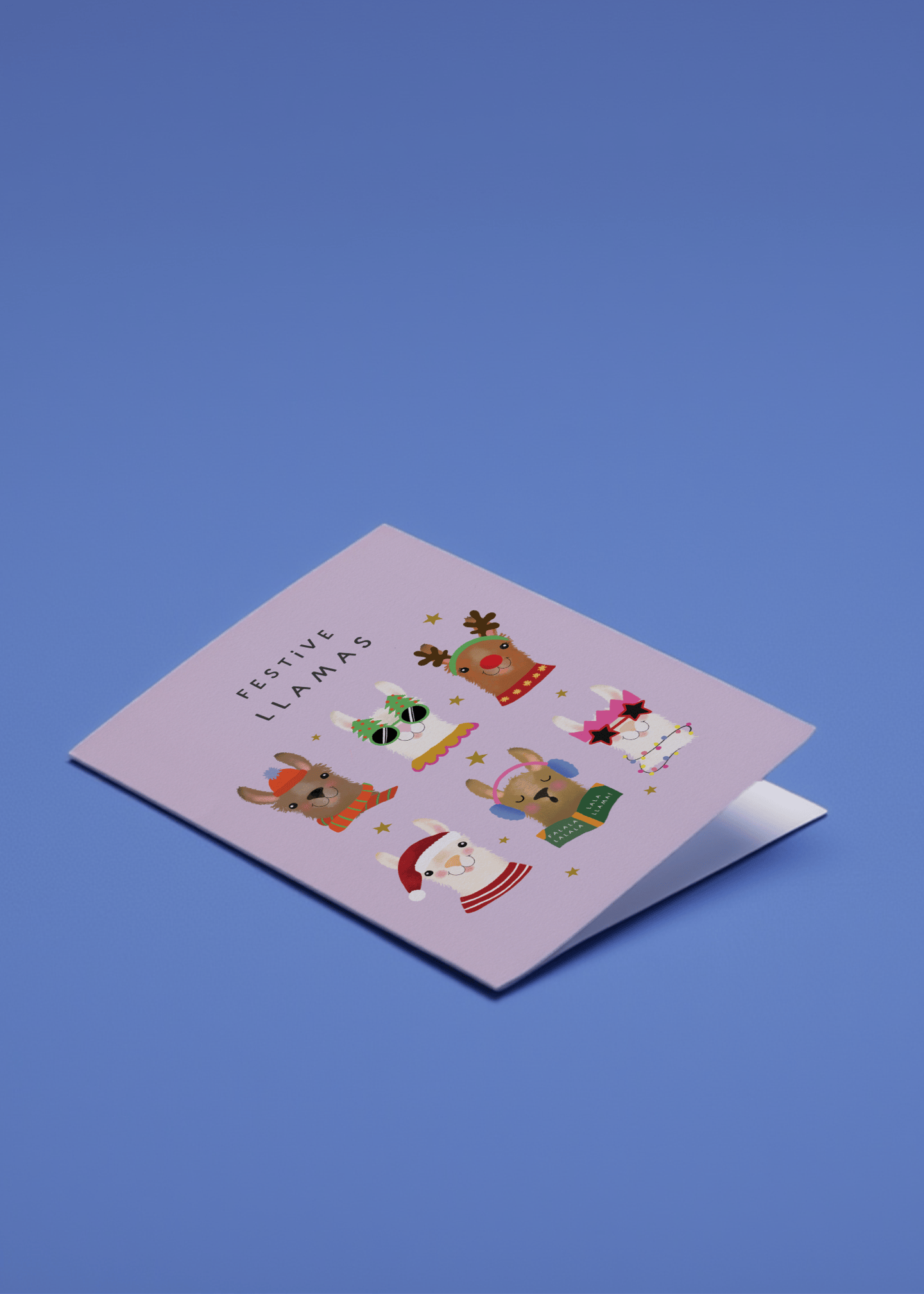 Festive Llamas mockup 1