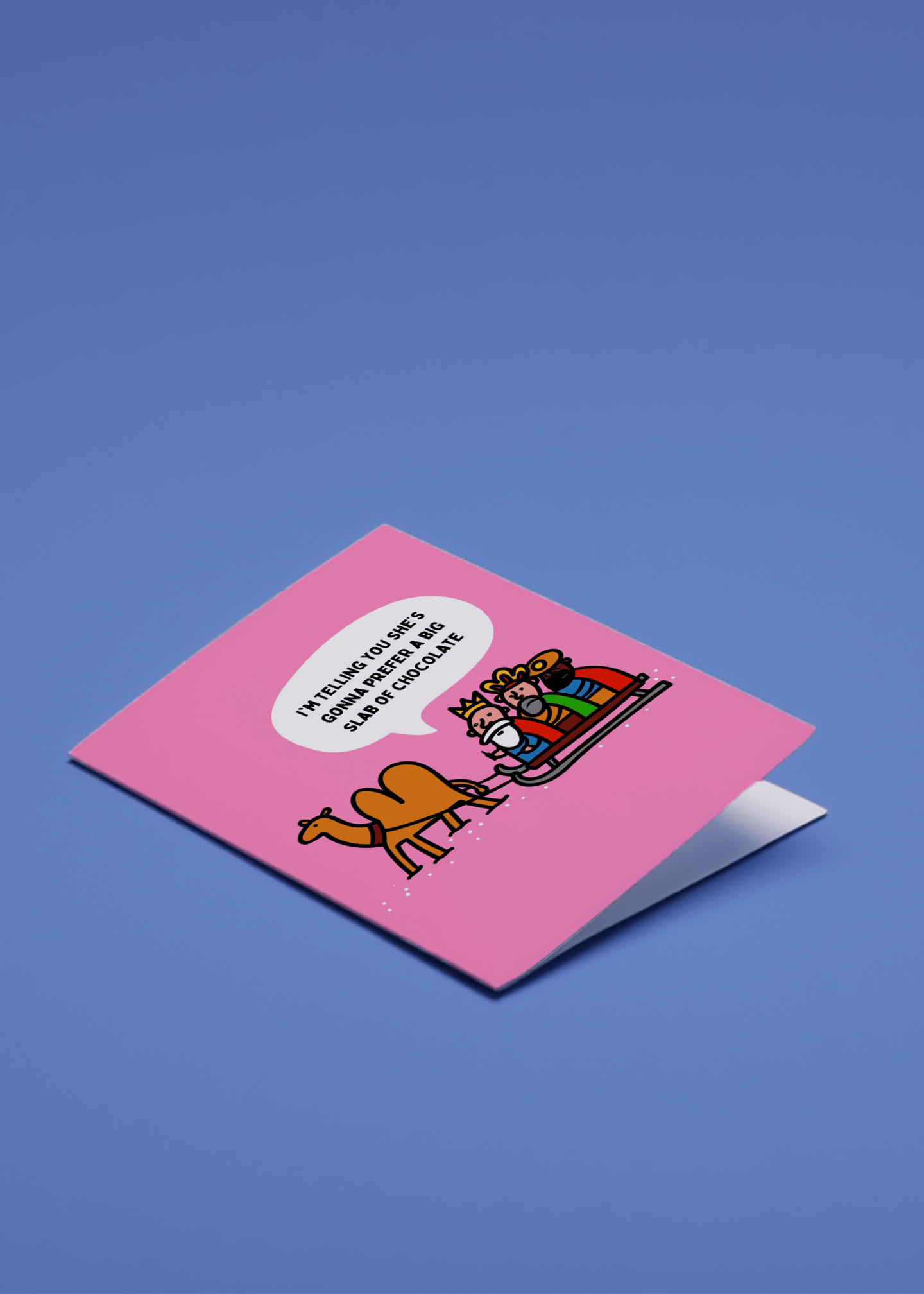 Three Kings Chocolate Card mockup 1