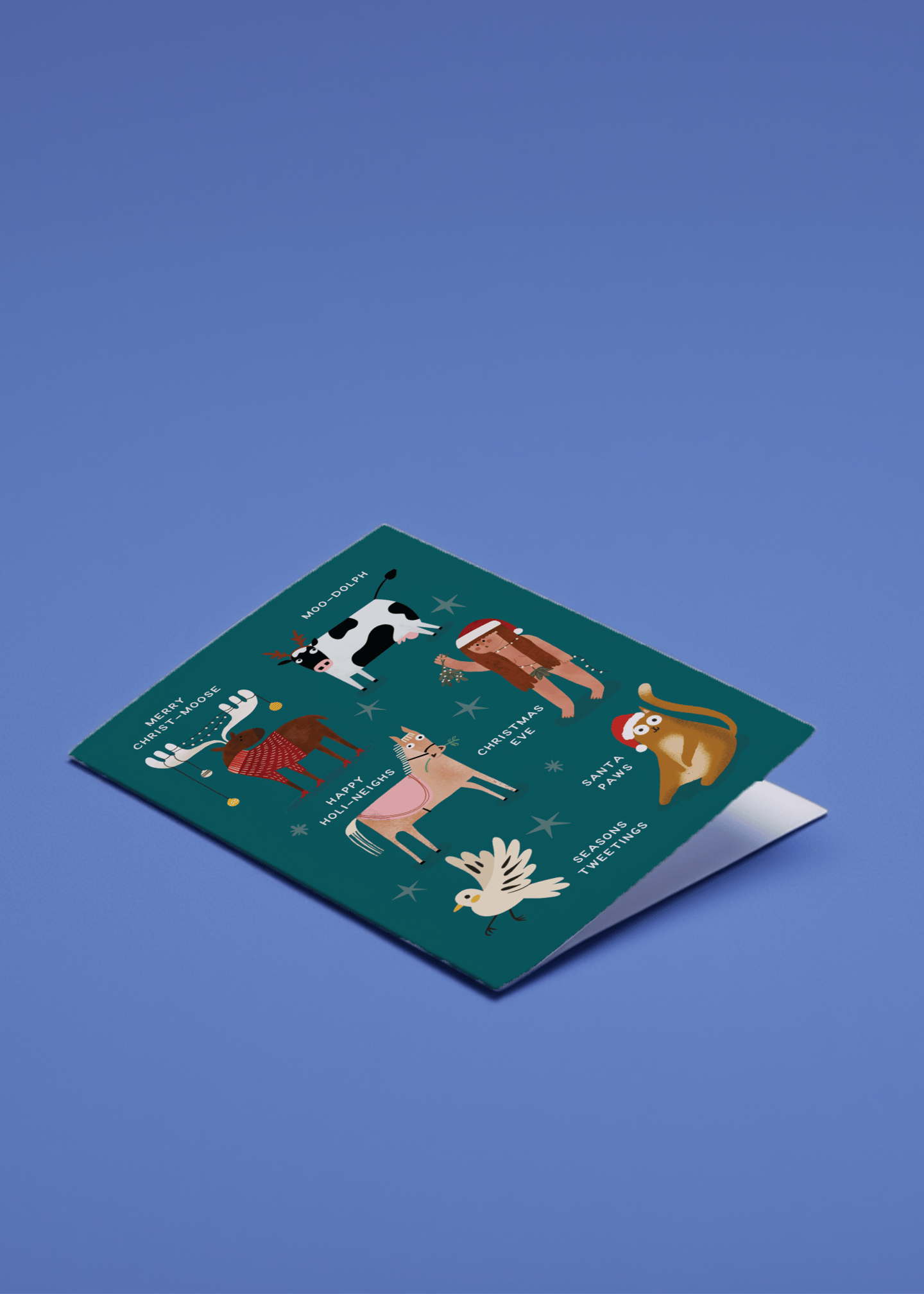 Animal Christmas Pun mockup 1