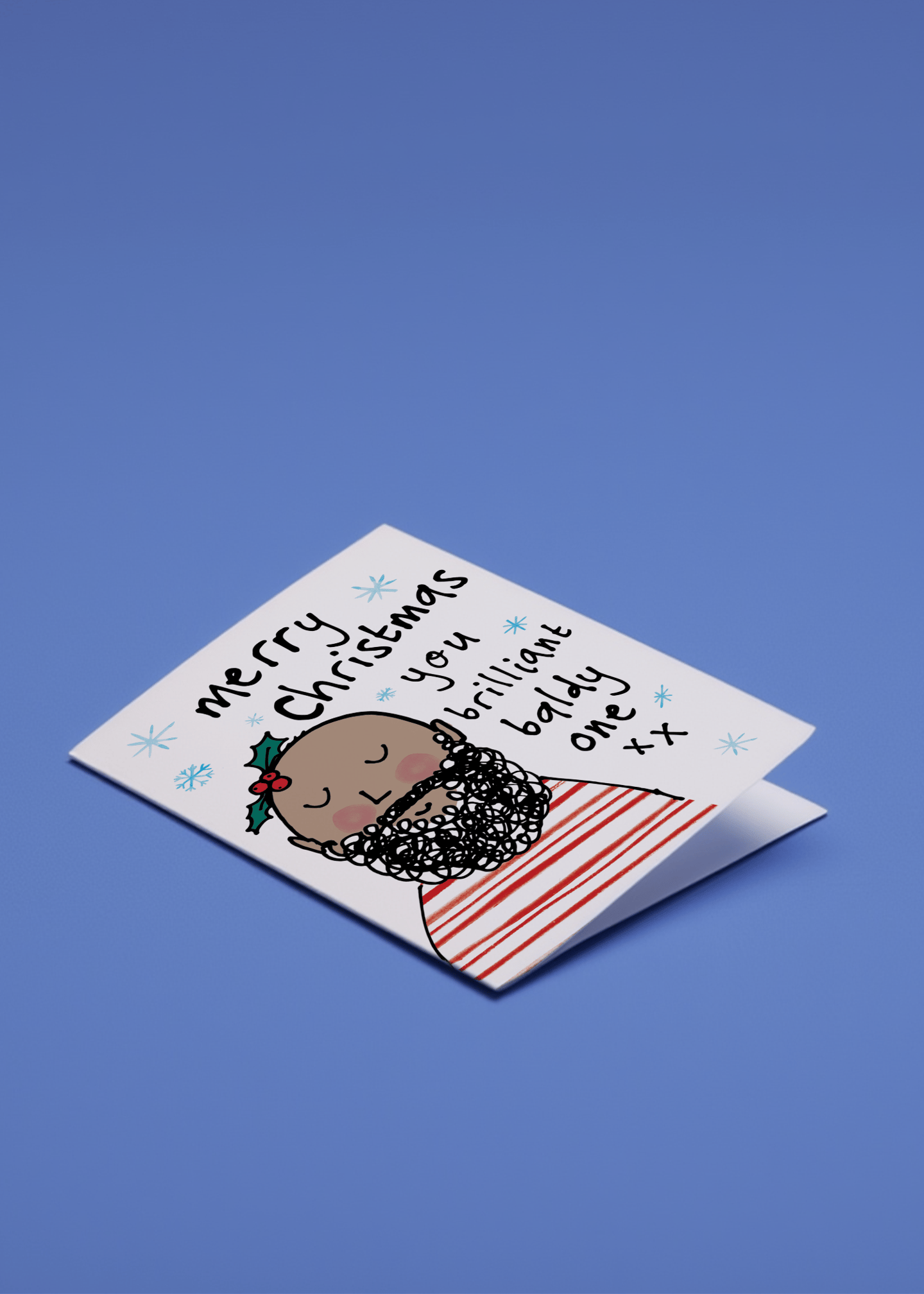 Merry Christmas You Brilliant Baldy One (Version 2) mockup 1