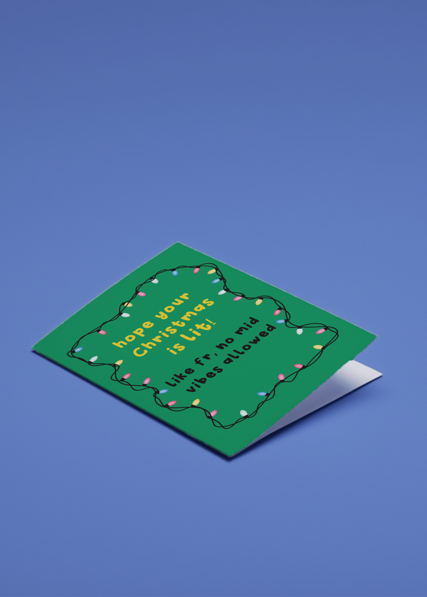 Hope Your Christmas is Lit Card mockup 1