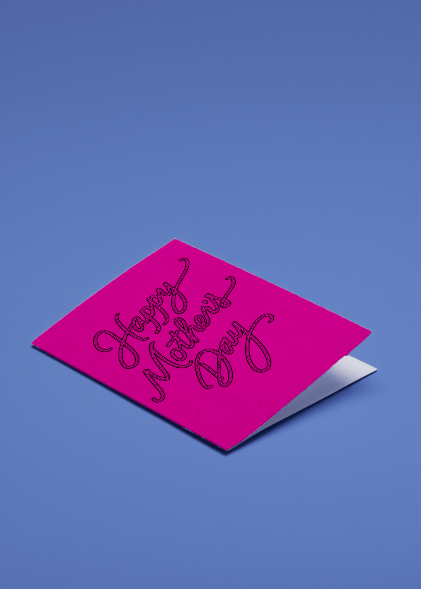 happy mother's day pink background mockup 1