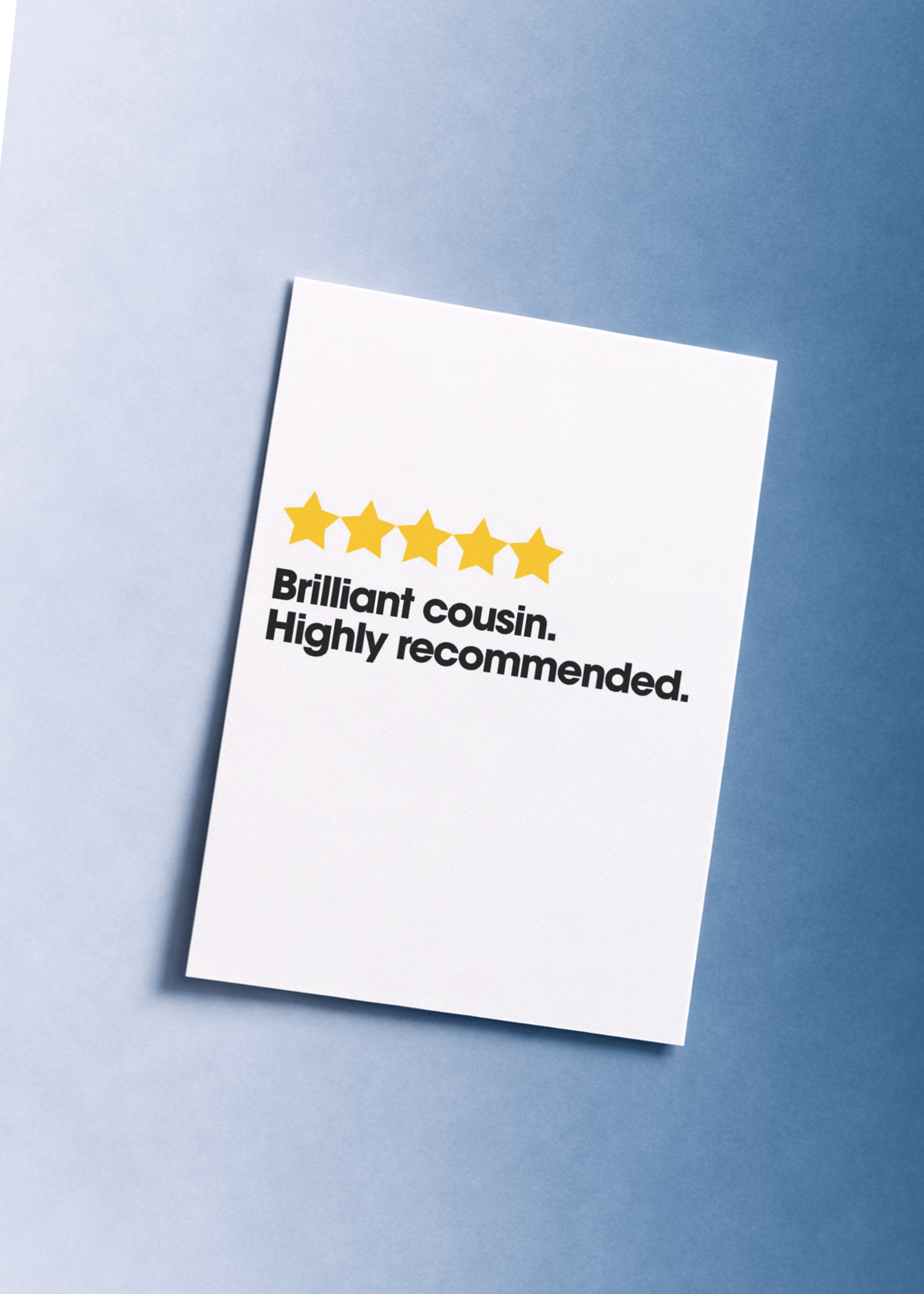 Brilliant Cousin Review mockup 1