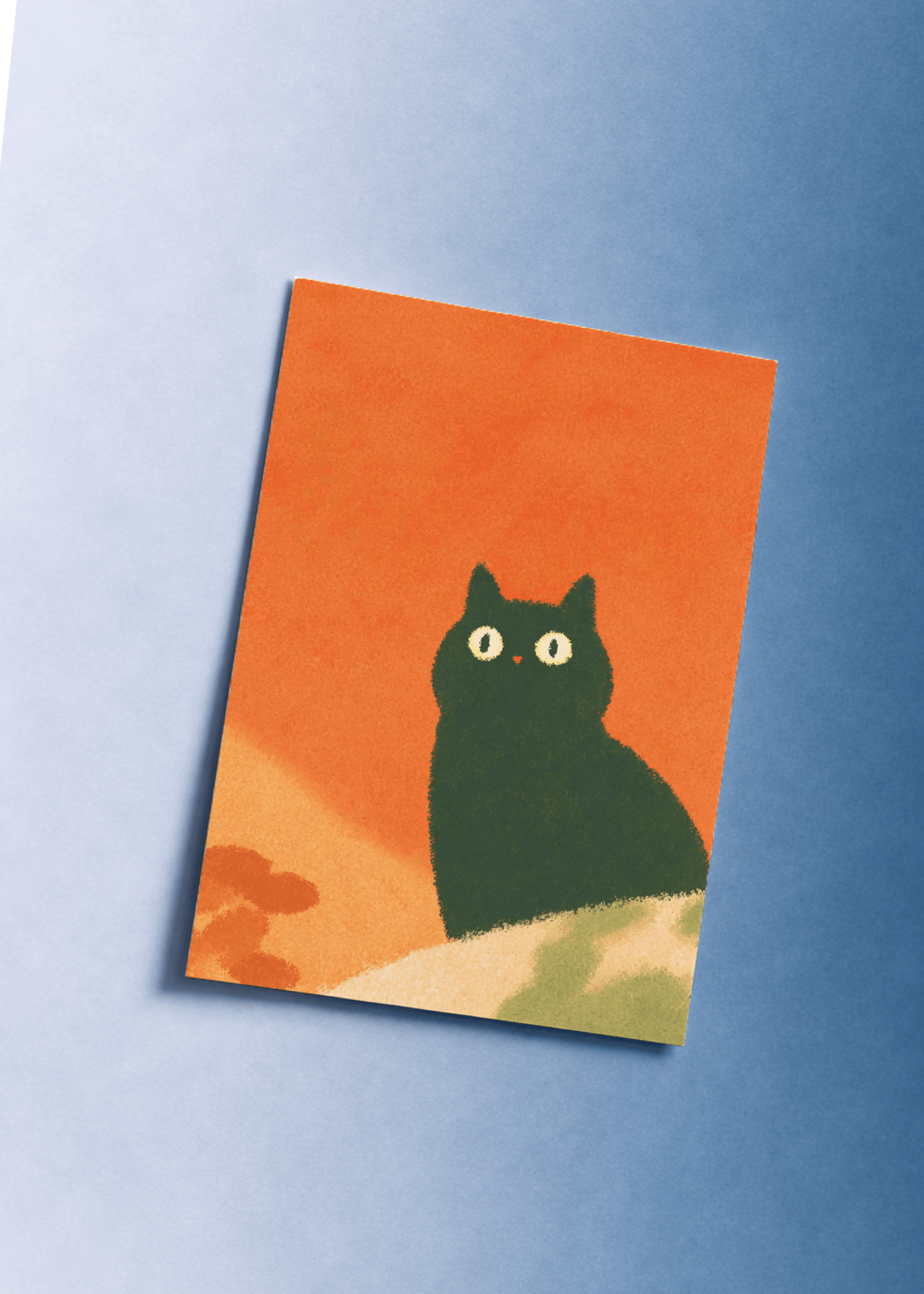 black cat looming over mockup 1