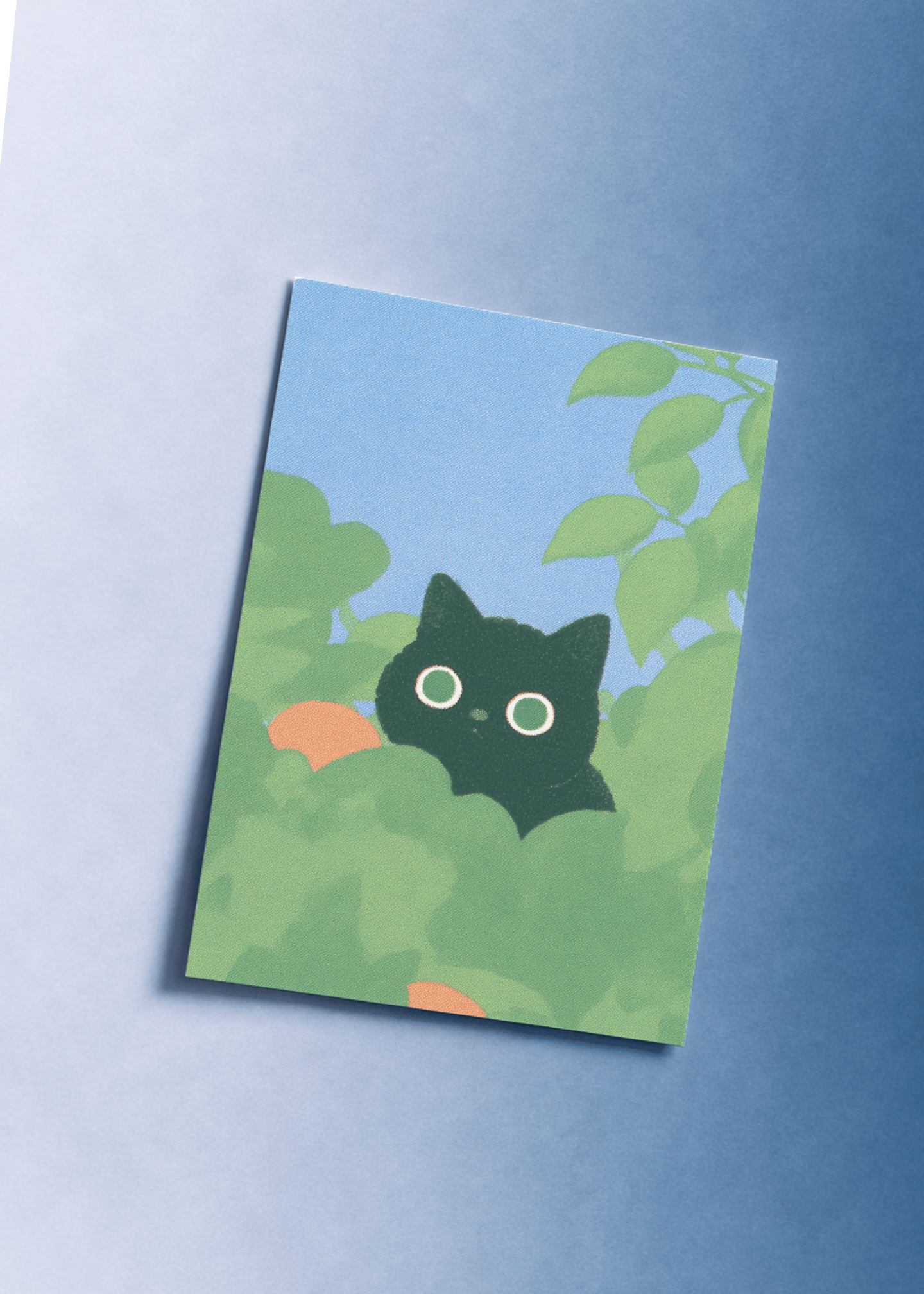 black cat in bush mockup 1