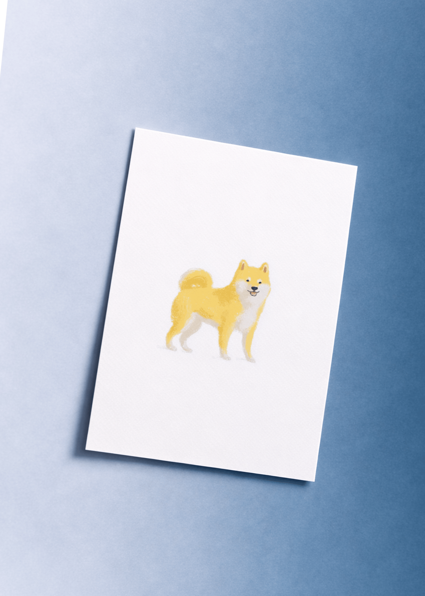 shiba inu standing mockup 1