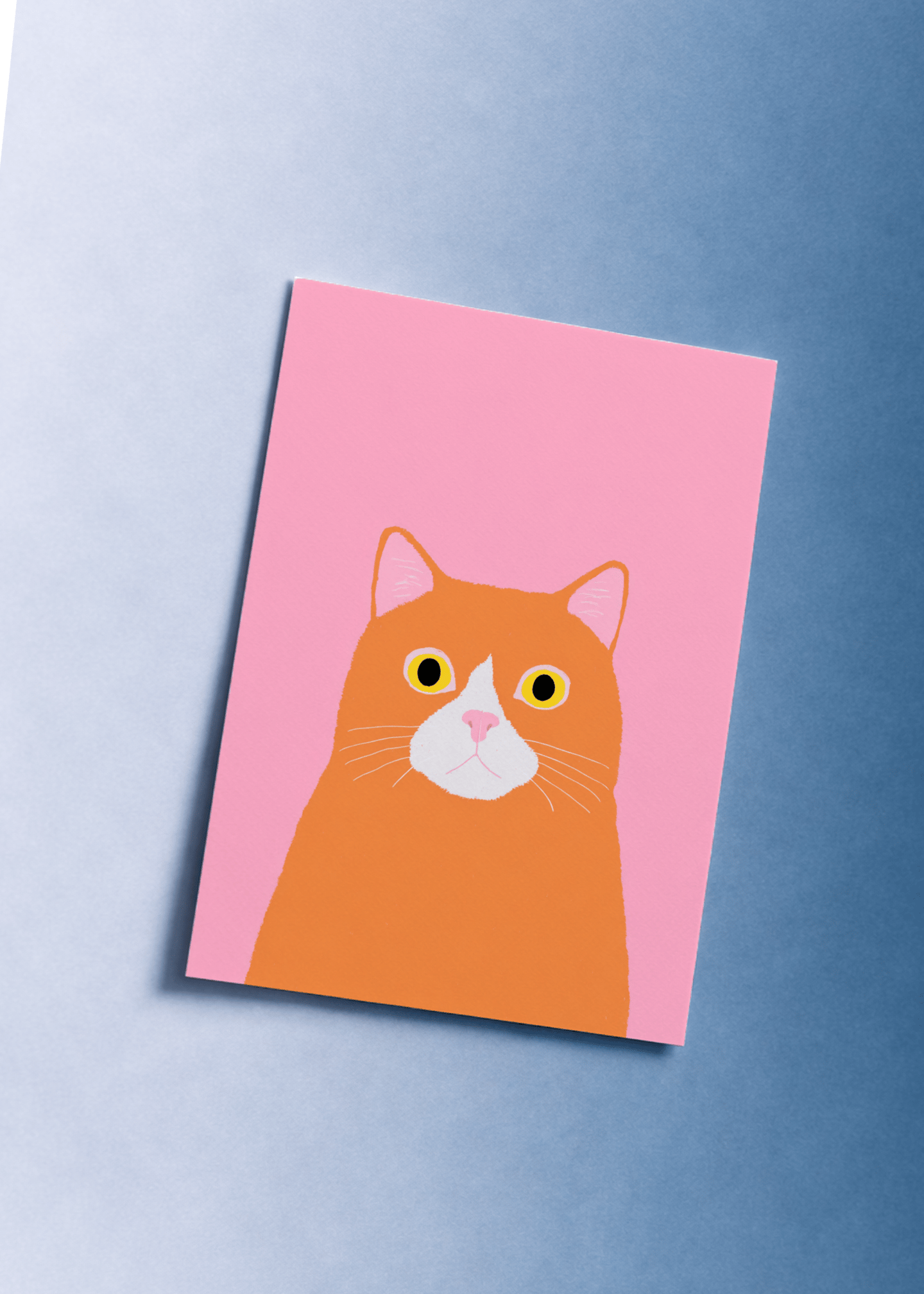 orange cat staring mockup 1