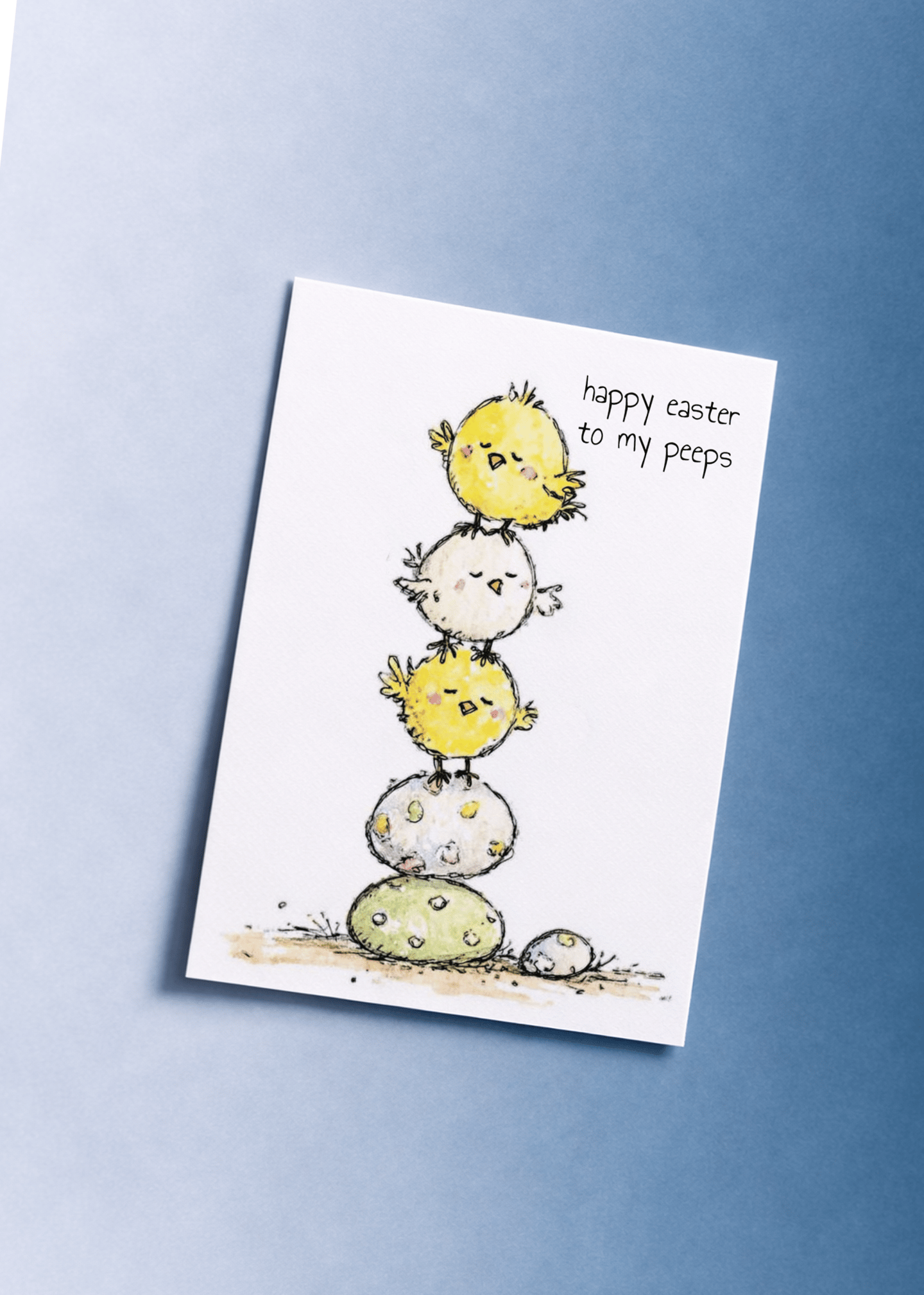 Easter Peeps Cuteness Card mockup 1