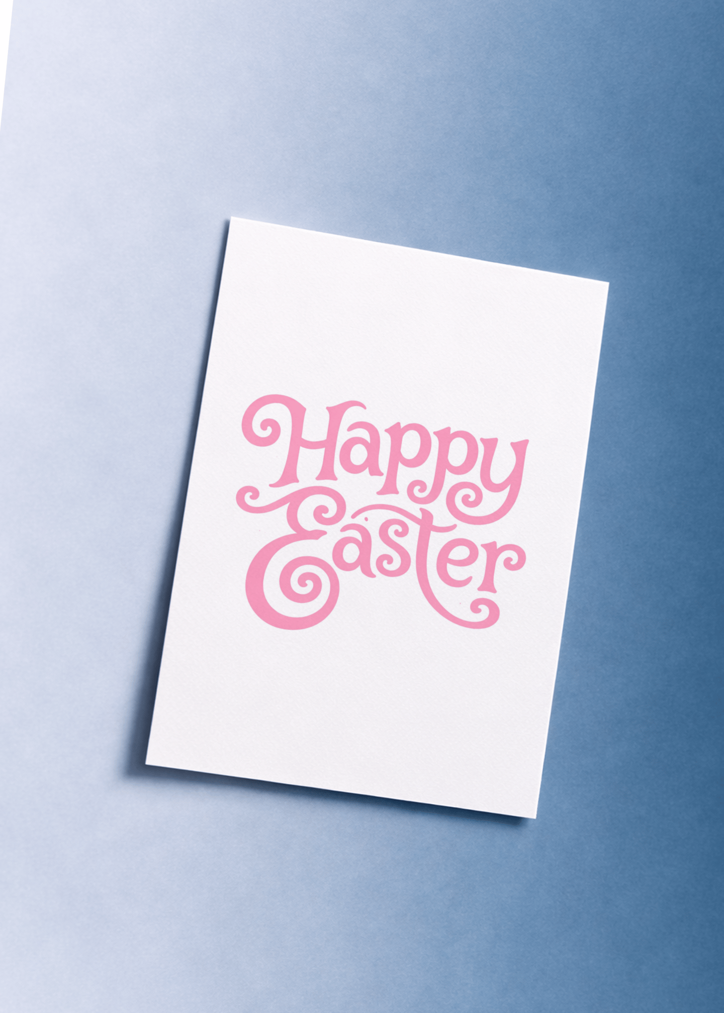 Elegant Easter Greetings Card mockup 1