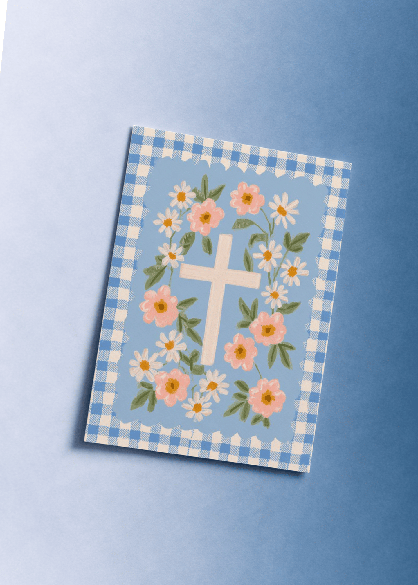 Floral cross mockup 1
