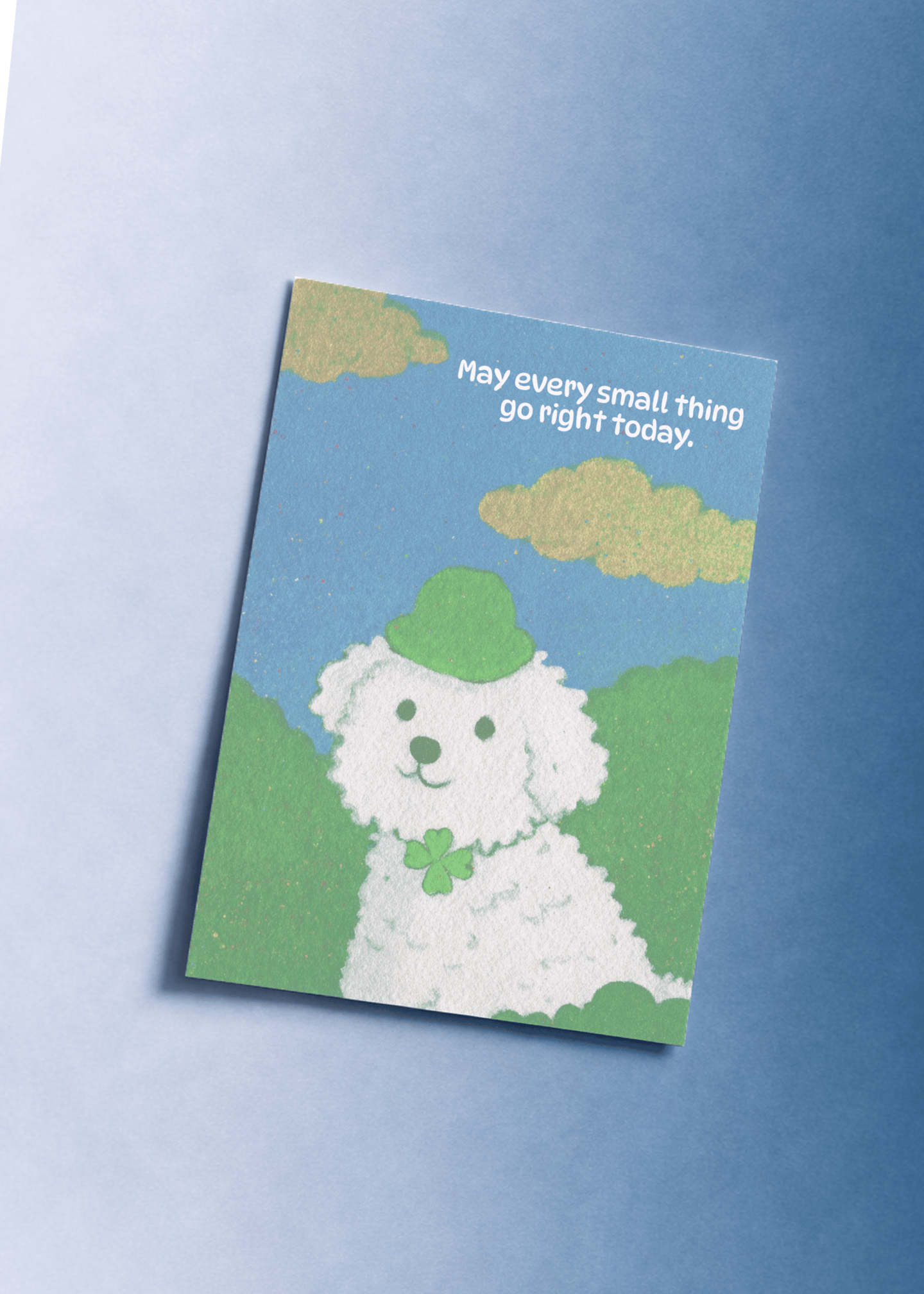 Lucky Day Wishes Card mockup 1