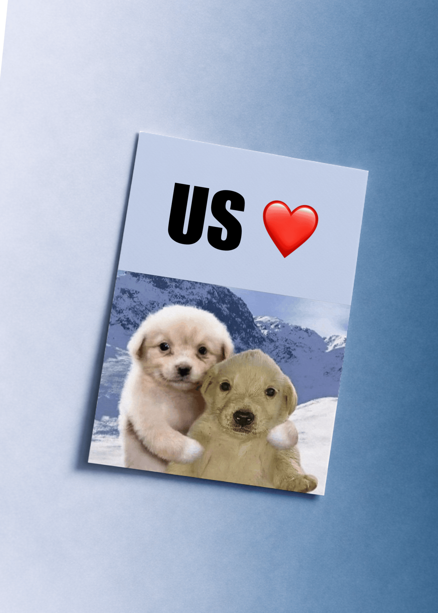 Puppy Love Duo Card mockup 1
