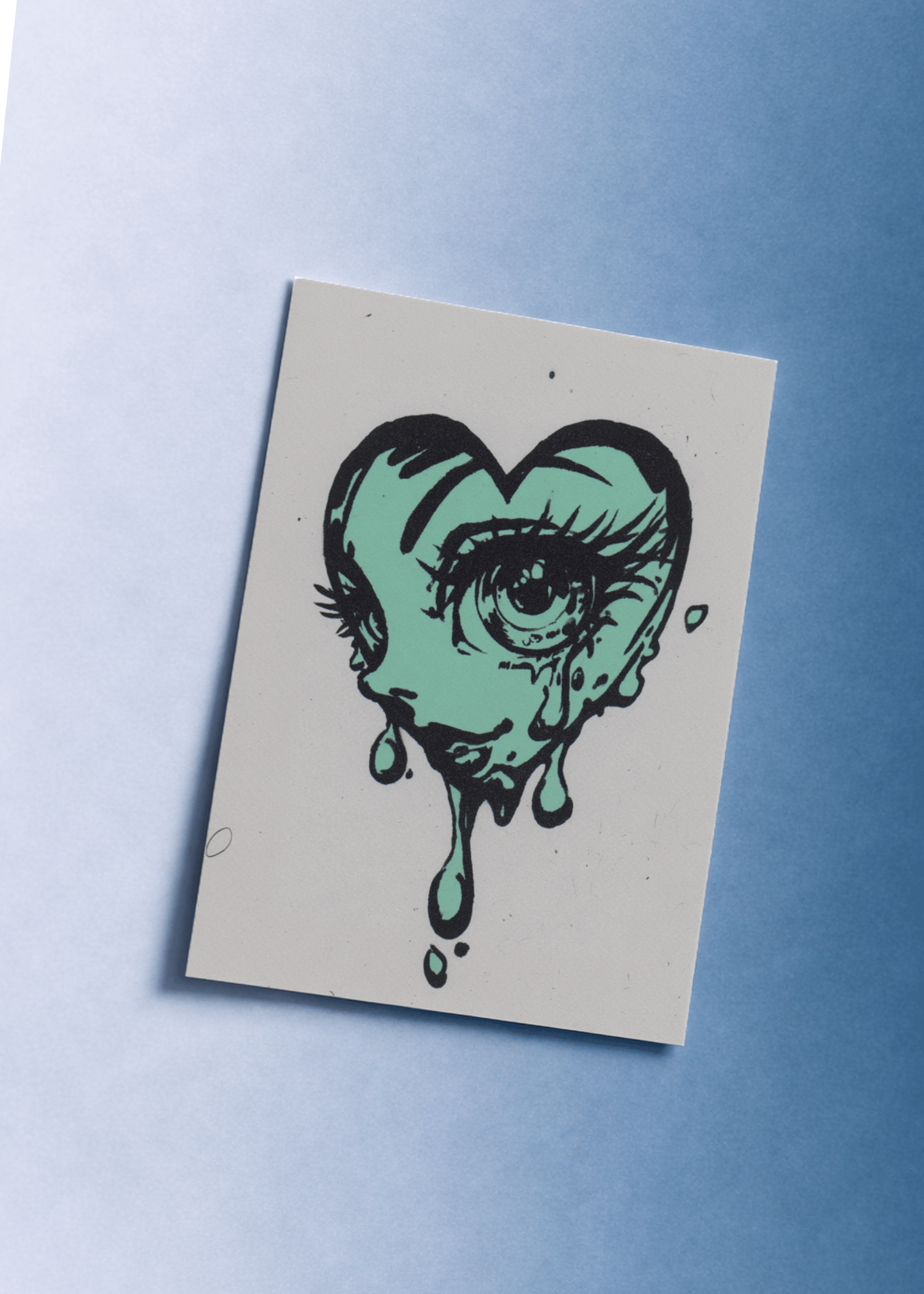 Melting Heart Art Card mockup 1