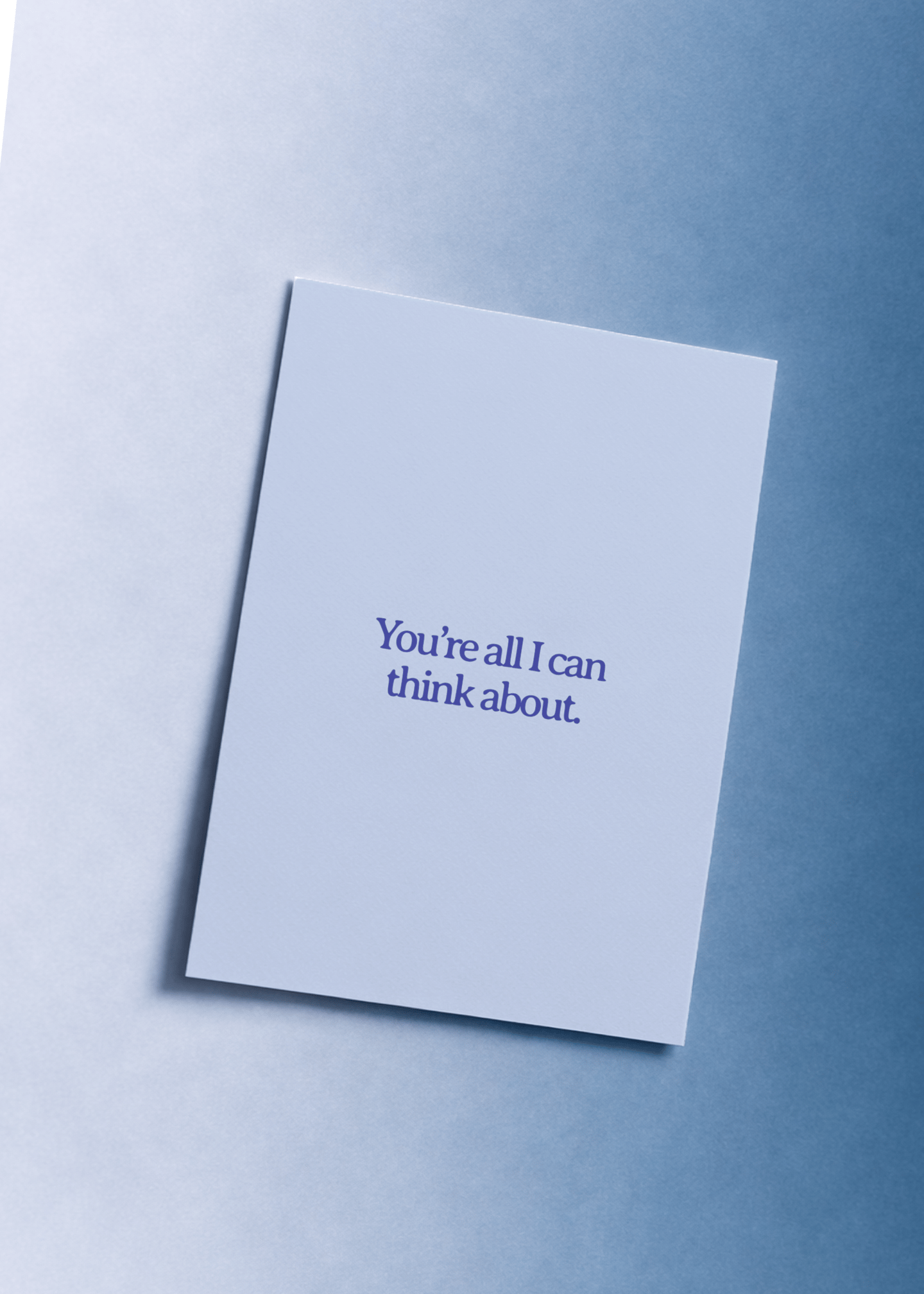 You're Always on My Mind Card mockup 1