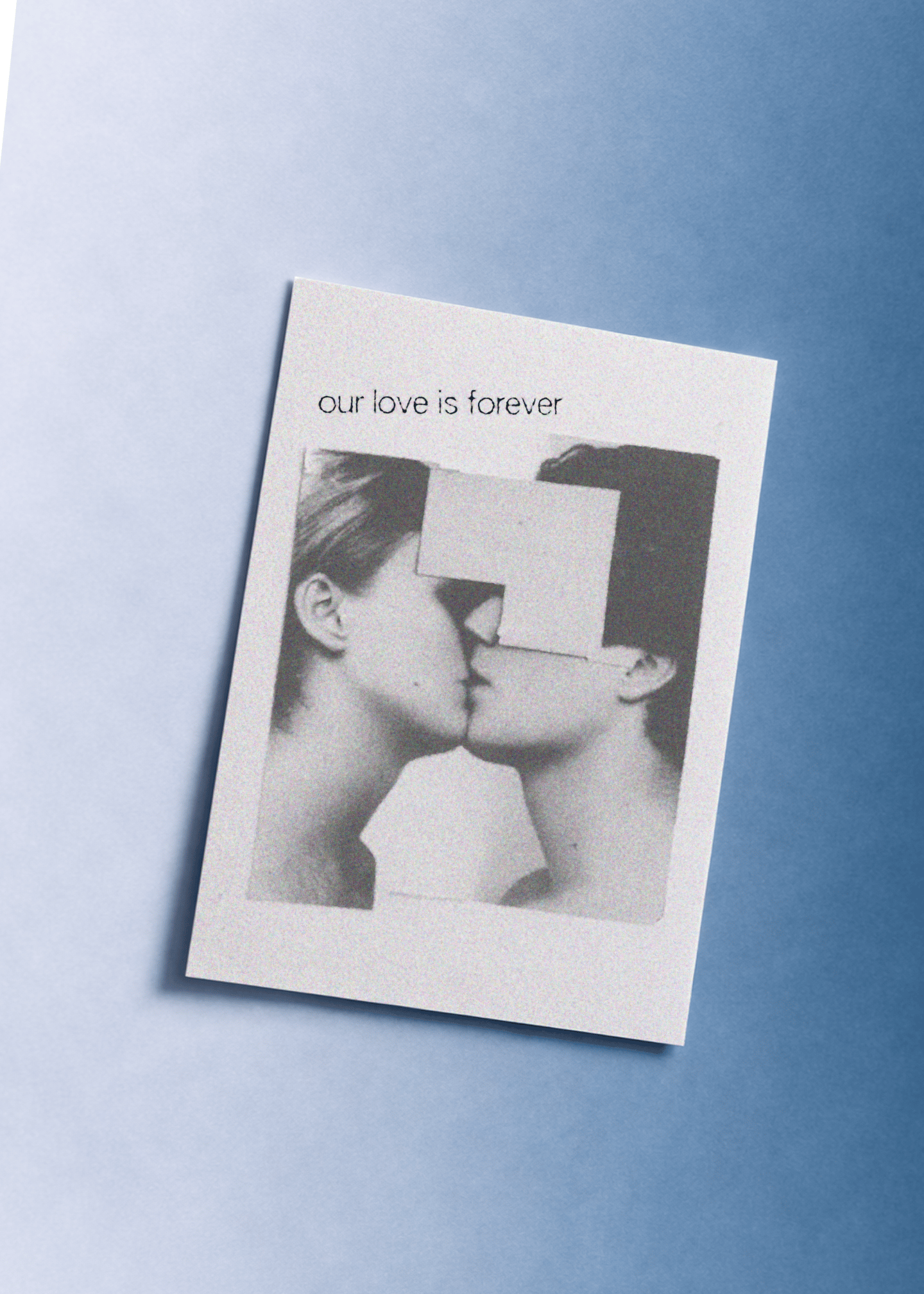 Our Love is Forever Card mockup 1