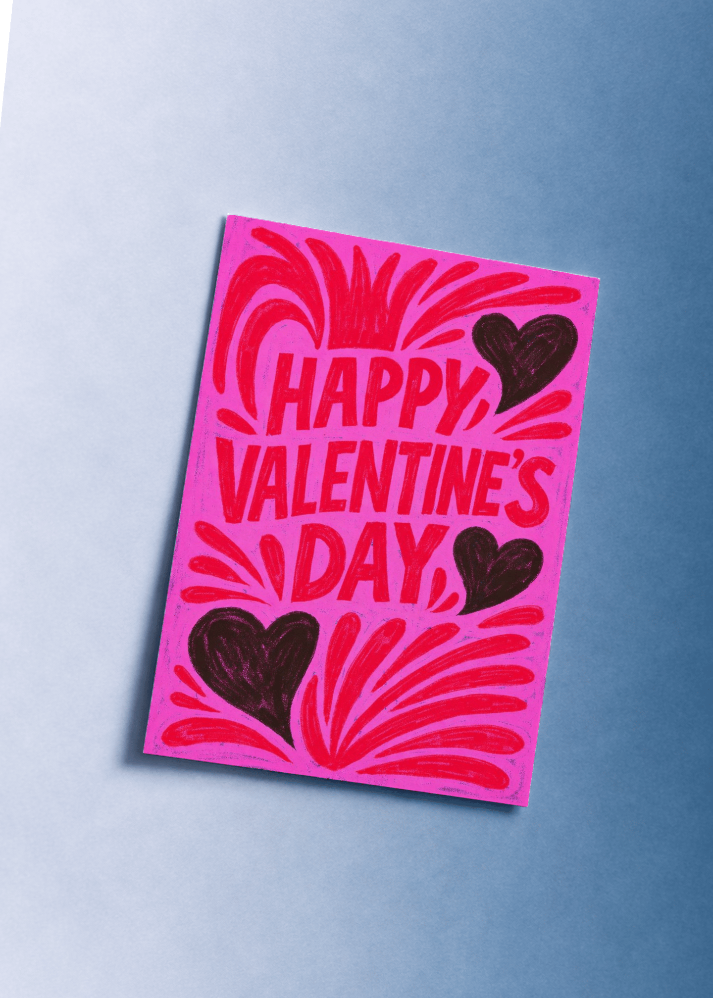 Vibrant Valentine's Love Card mockup 1